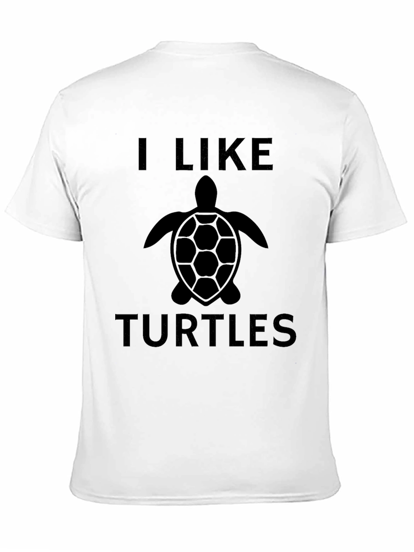 Black I Like Turtles Graphic T-Shirt view 11