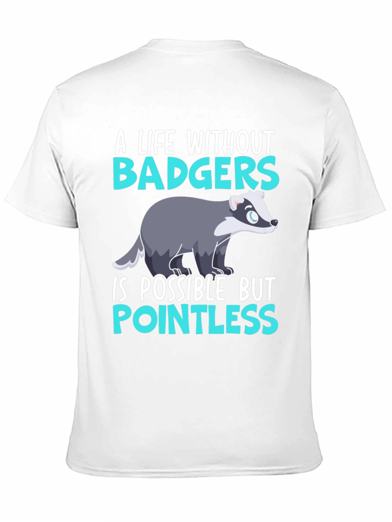 Black A Life Without Badgers Graphic Tee view 11