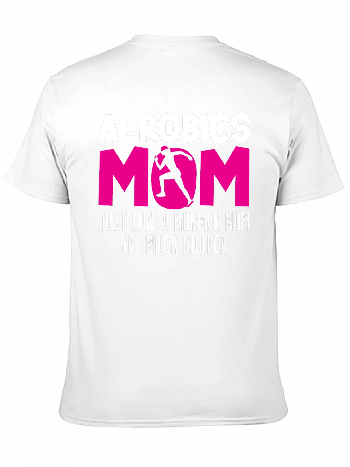Black Aerobics Mom T-Shirt - Cool Workout Gift view 11