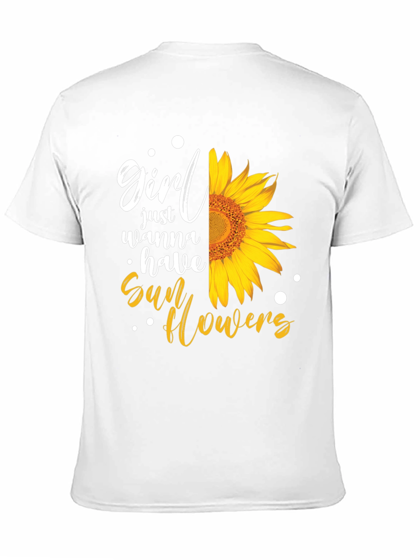 Black Girl Just Wanna Have Sunflowers T-Shirt view 11