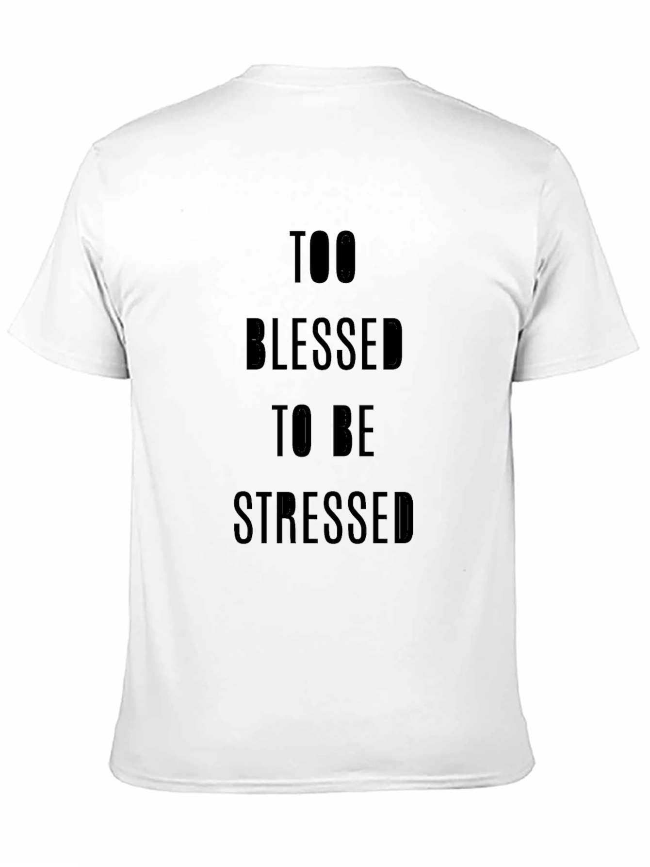 Black Too Blessed to be Stressed Graphic Tee view 11