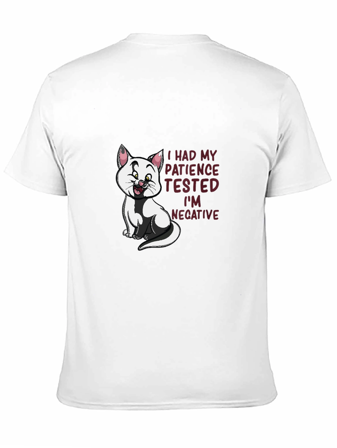 Black Patience Tested Funny Cat Graphic T-Shirt view 11