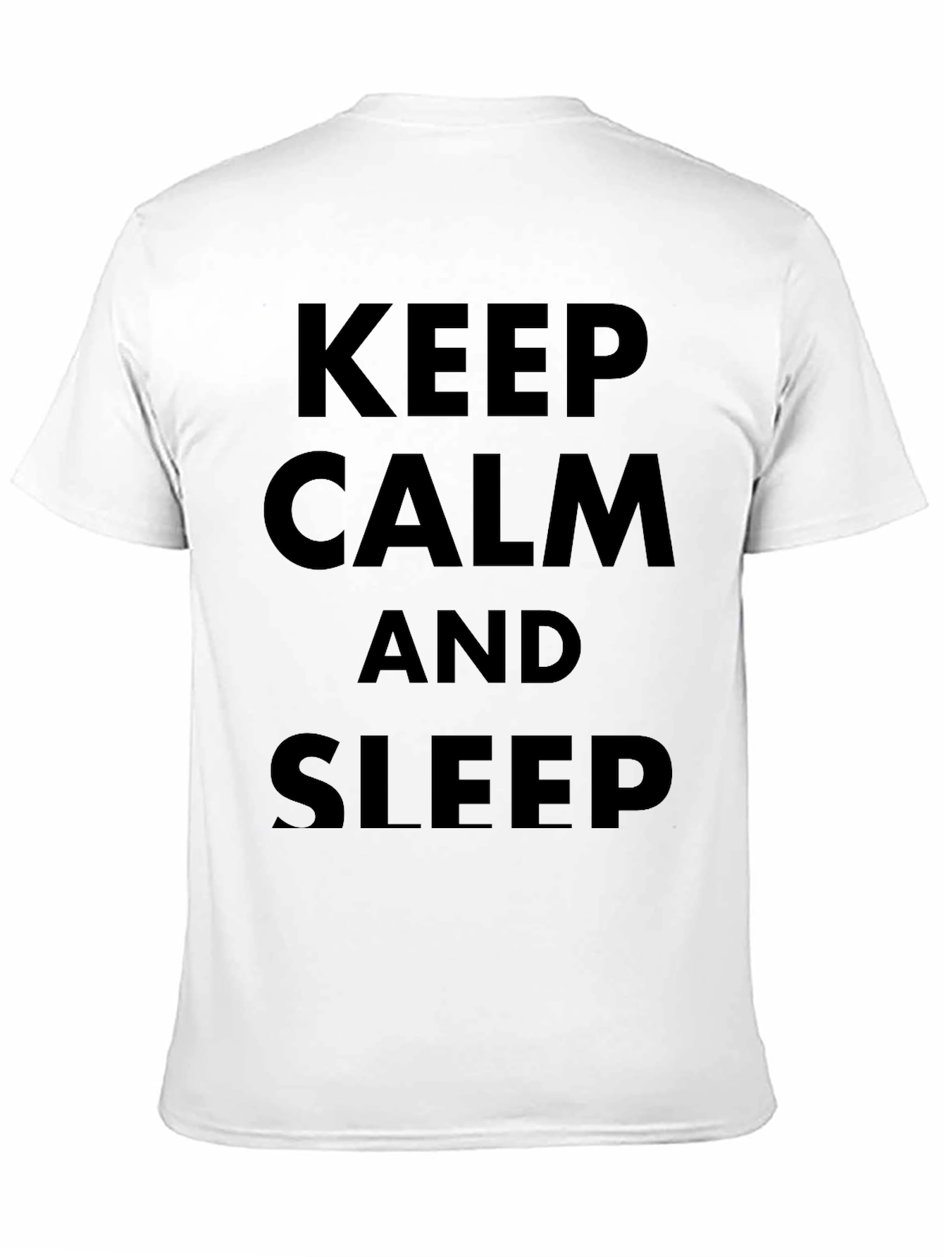 Black Keep Calm and Sleep Black T-Shirt view 11