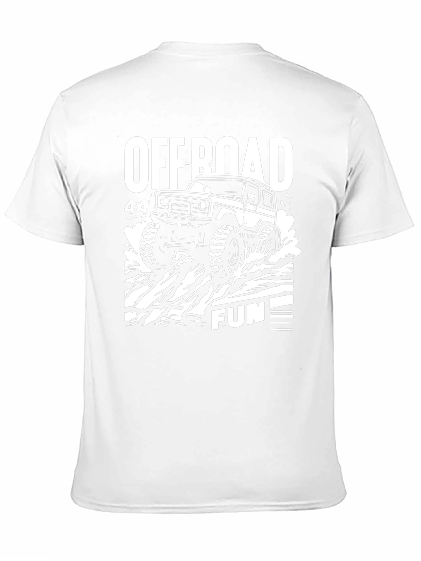 Black Off-Road Fun 4x4 Graphic T-Shirt - Black view 11