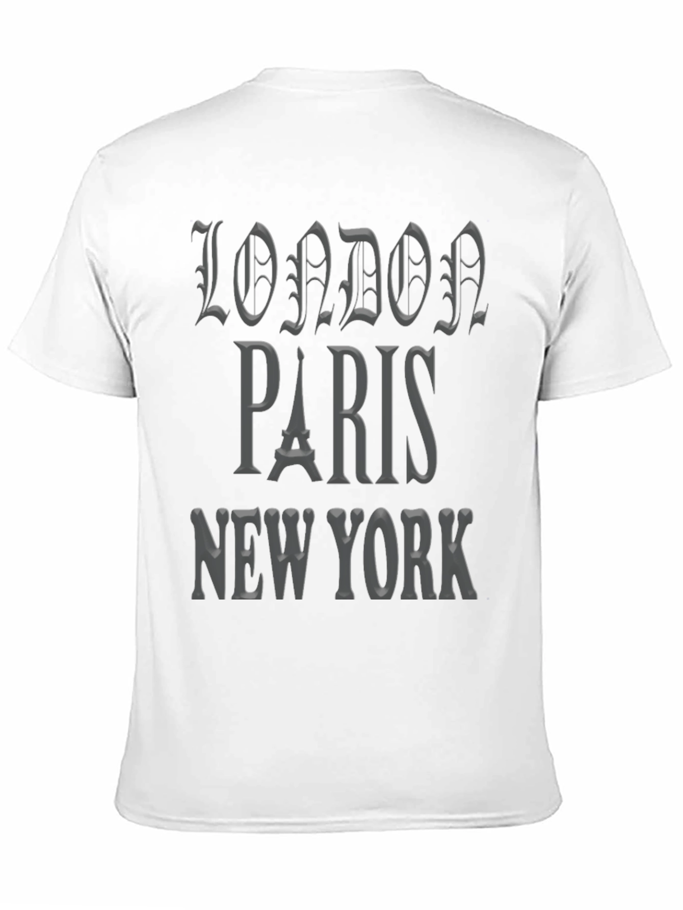 Black London Paris New York Graphic Tee view 11