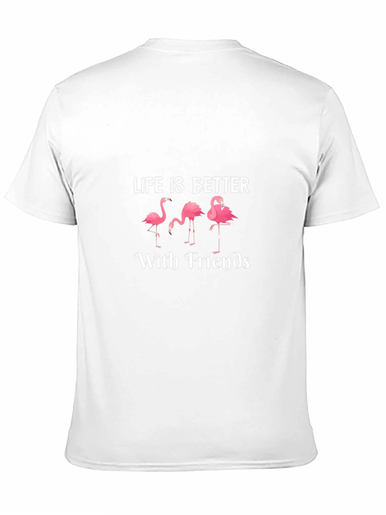 Black Life is Better with Friends Flamingo T-Shirt view 11