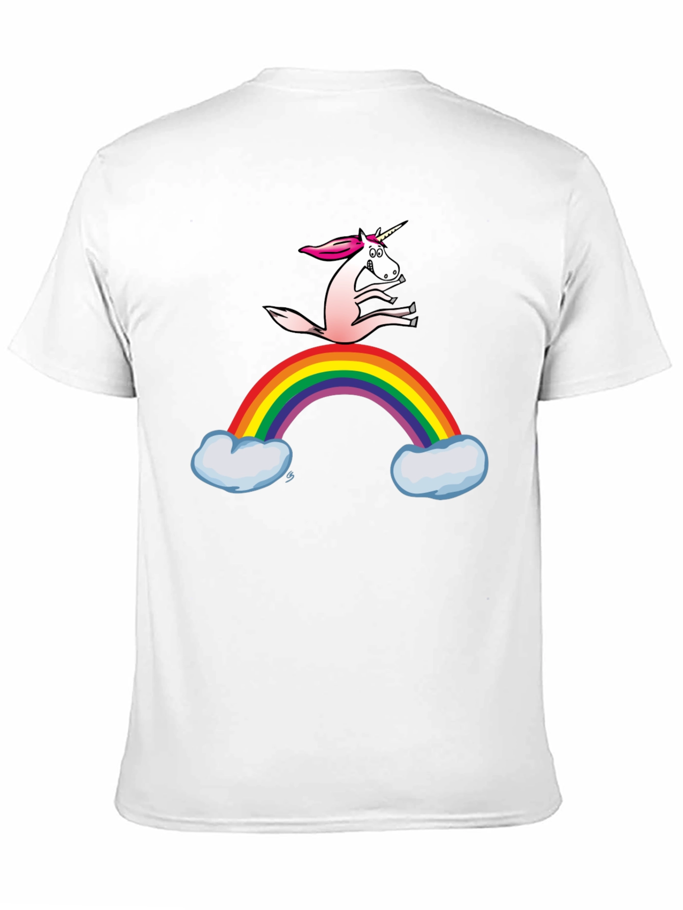 Black Unicorn Rainbow T-Shirt - Fun Graphic Tee view 11