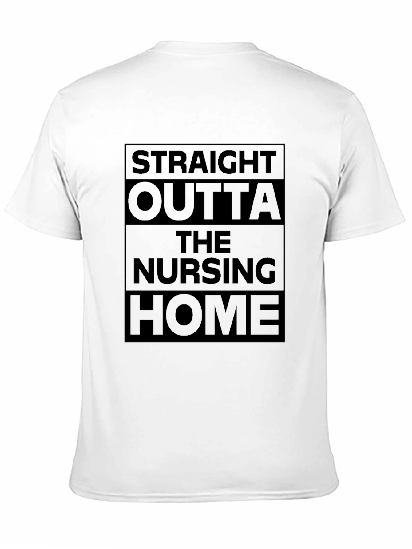 Black Straight Outta The Nursing Home Black T-Shirt view 11