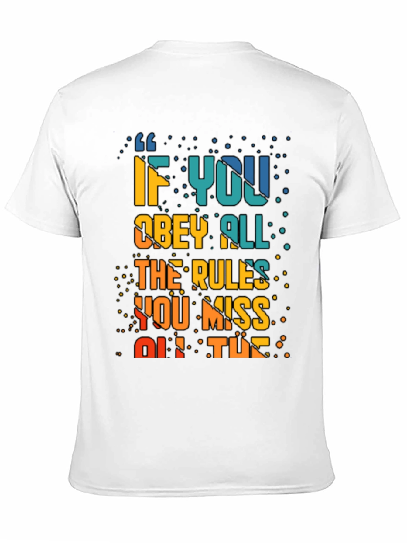 Black Rule Breaker Graphic Tee - Obey All The Rules You Miss Out Fun Shirt view 11