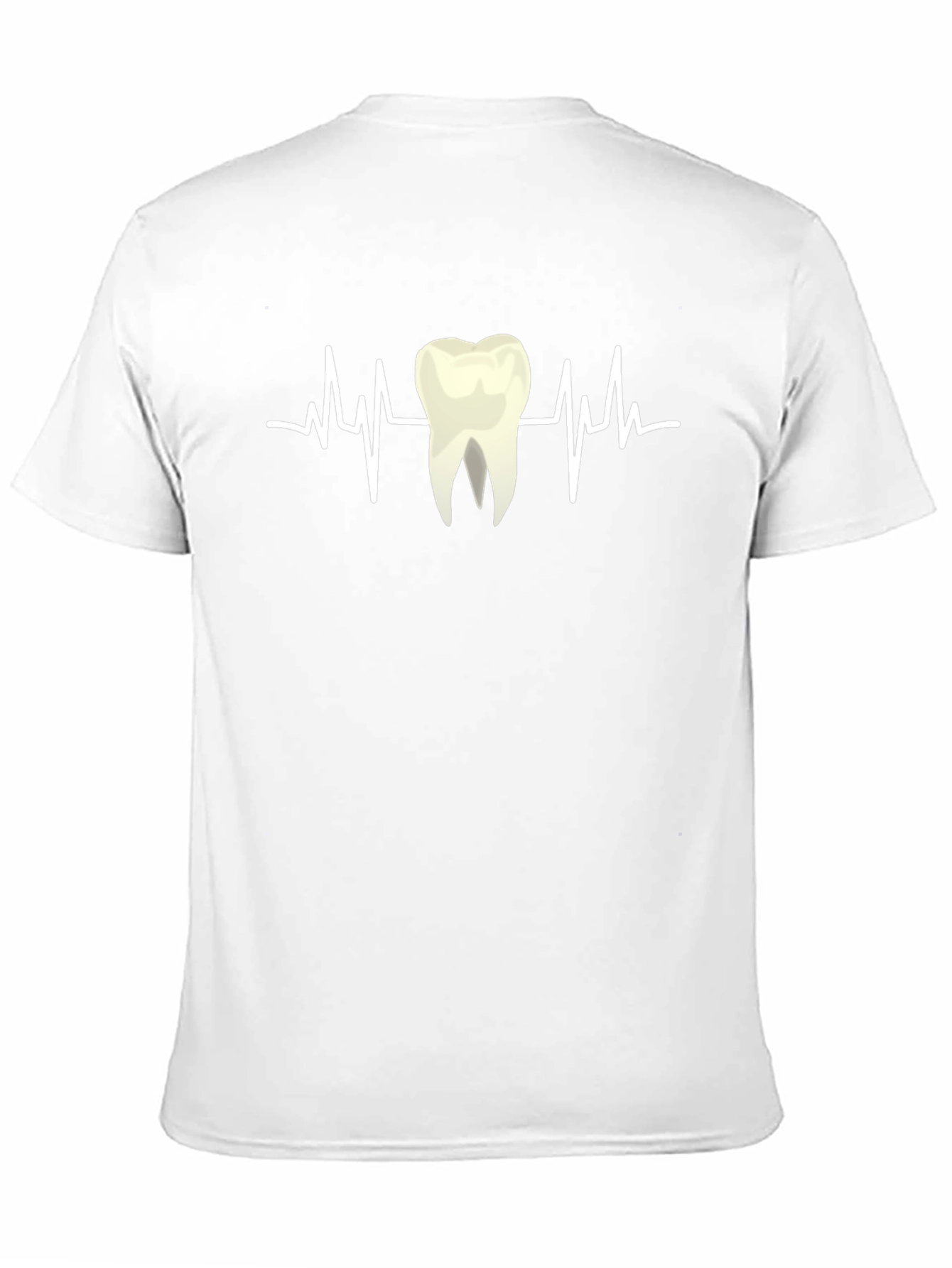Black Dental Heartbeat T-Shirt - Dentist Humor view 11