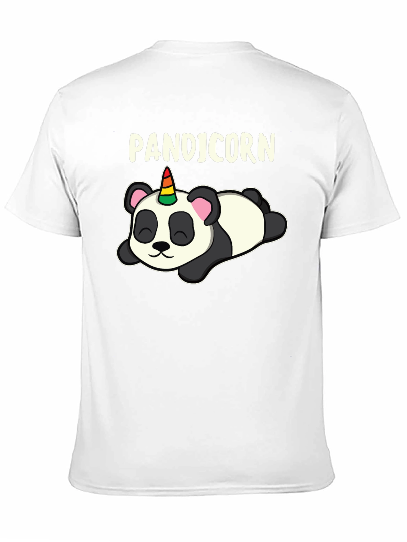 Black Punicorn Panda T-Shirt - Black view 11