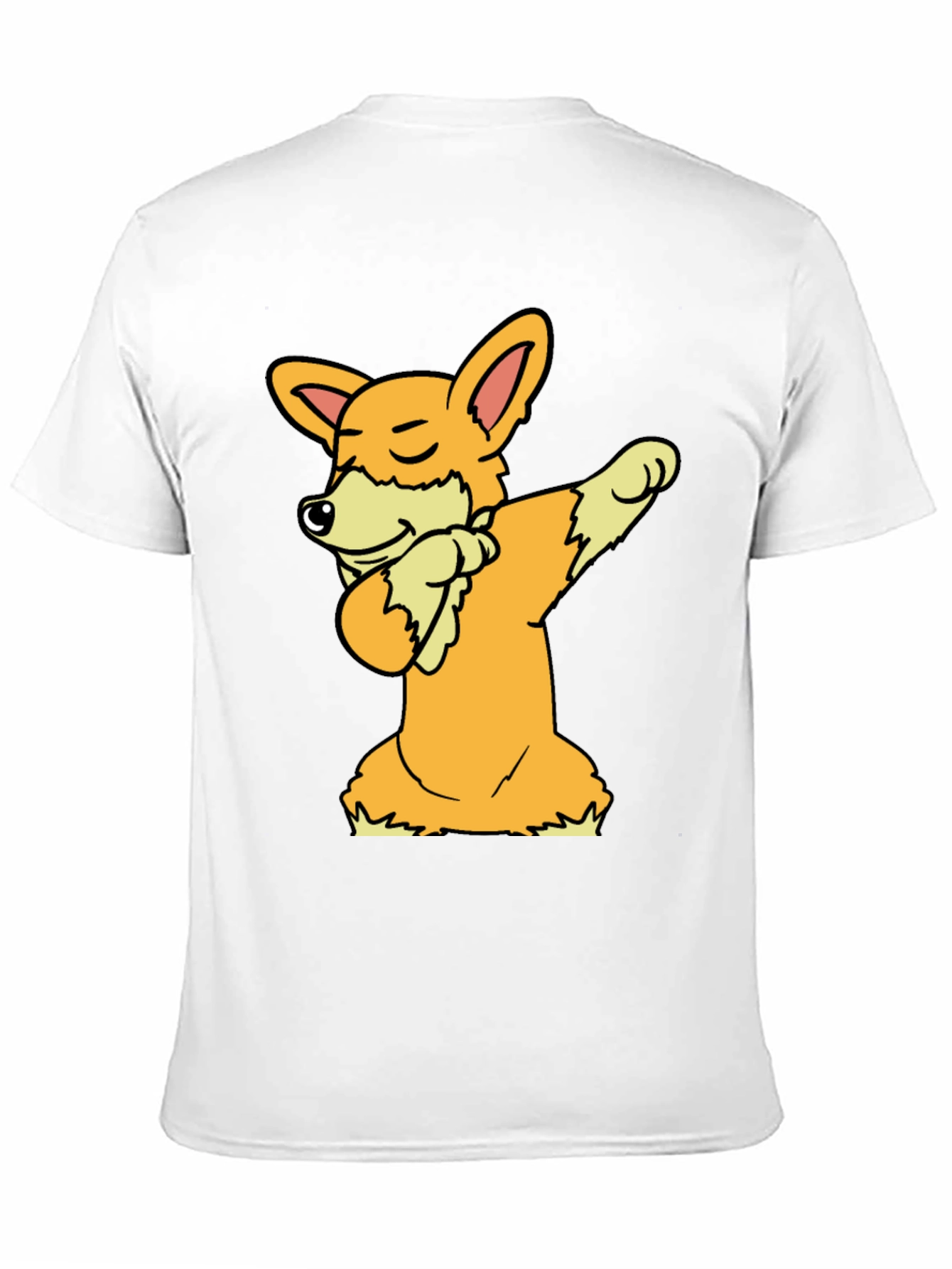 Black Dabbing Corgi Graphic Tee view 11