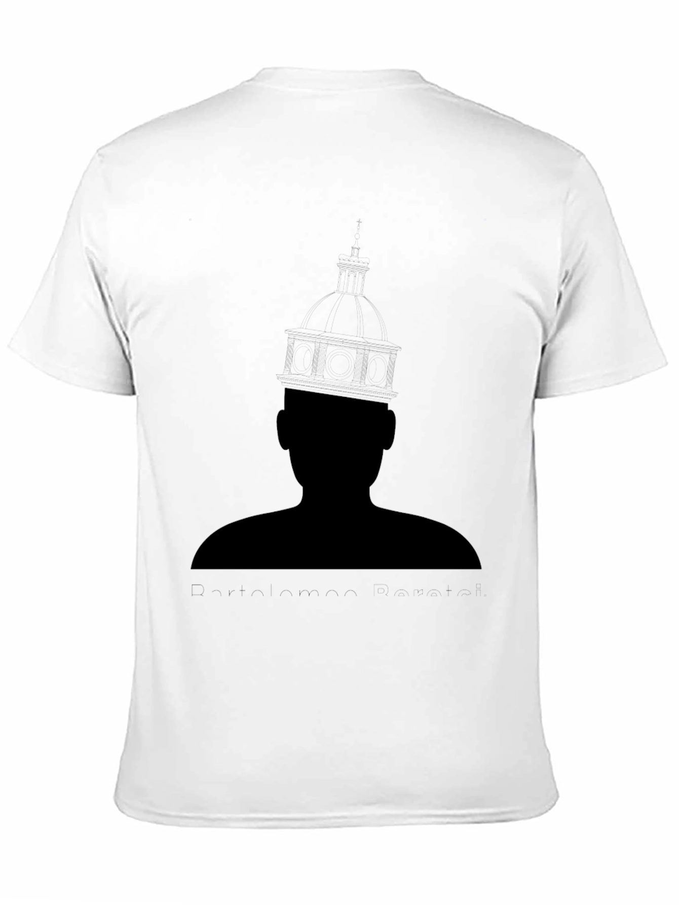 Black Black Graphic Tee - Mystery Man Silhouette view 11