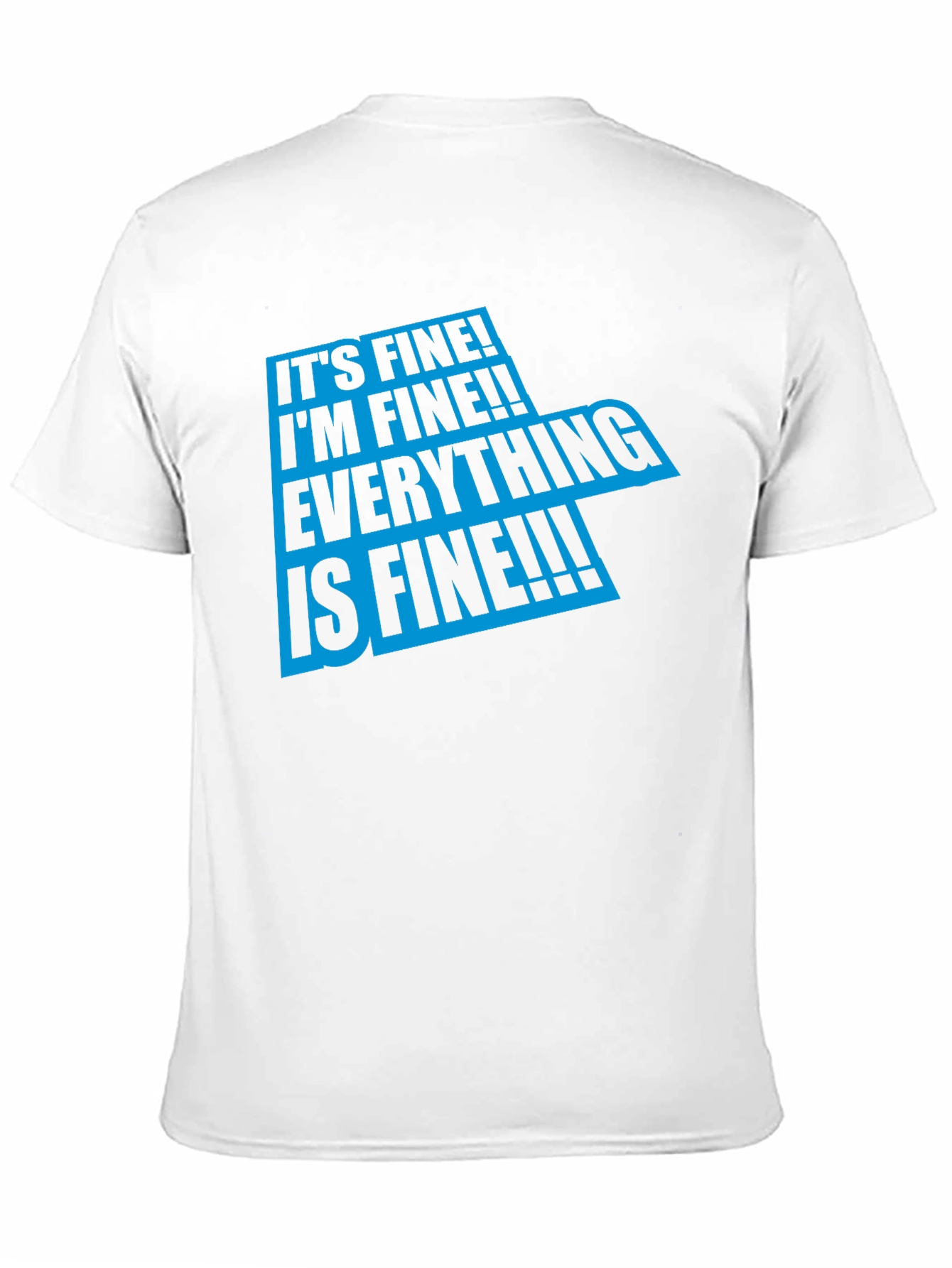 Black It's Fine Graphic T-Shirt - Comfort & Style view 11