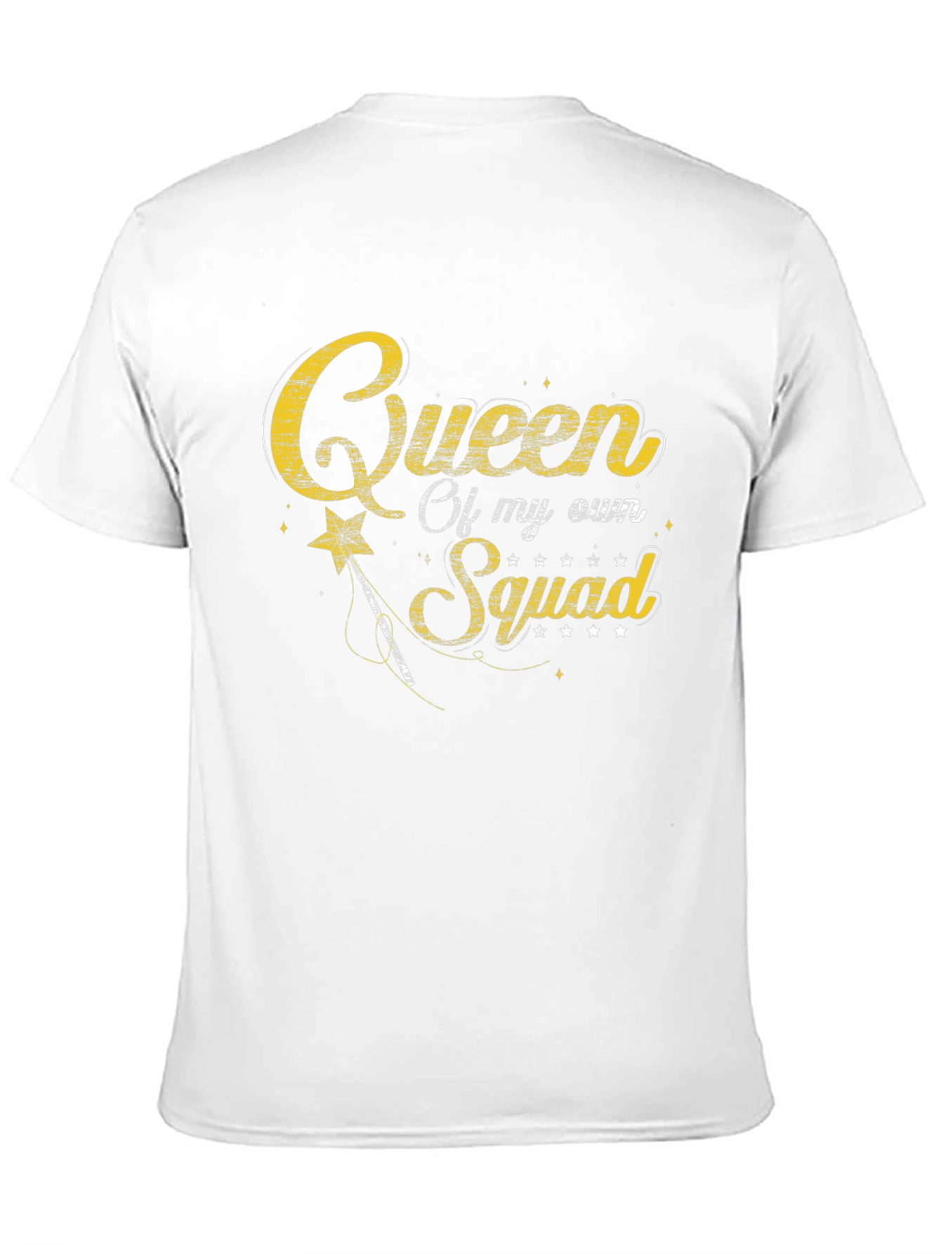 Black Queen of My Own Squad Black T-Shirt view 11