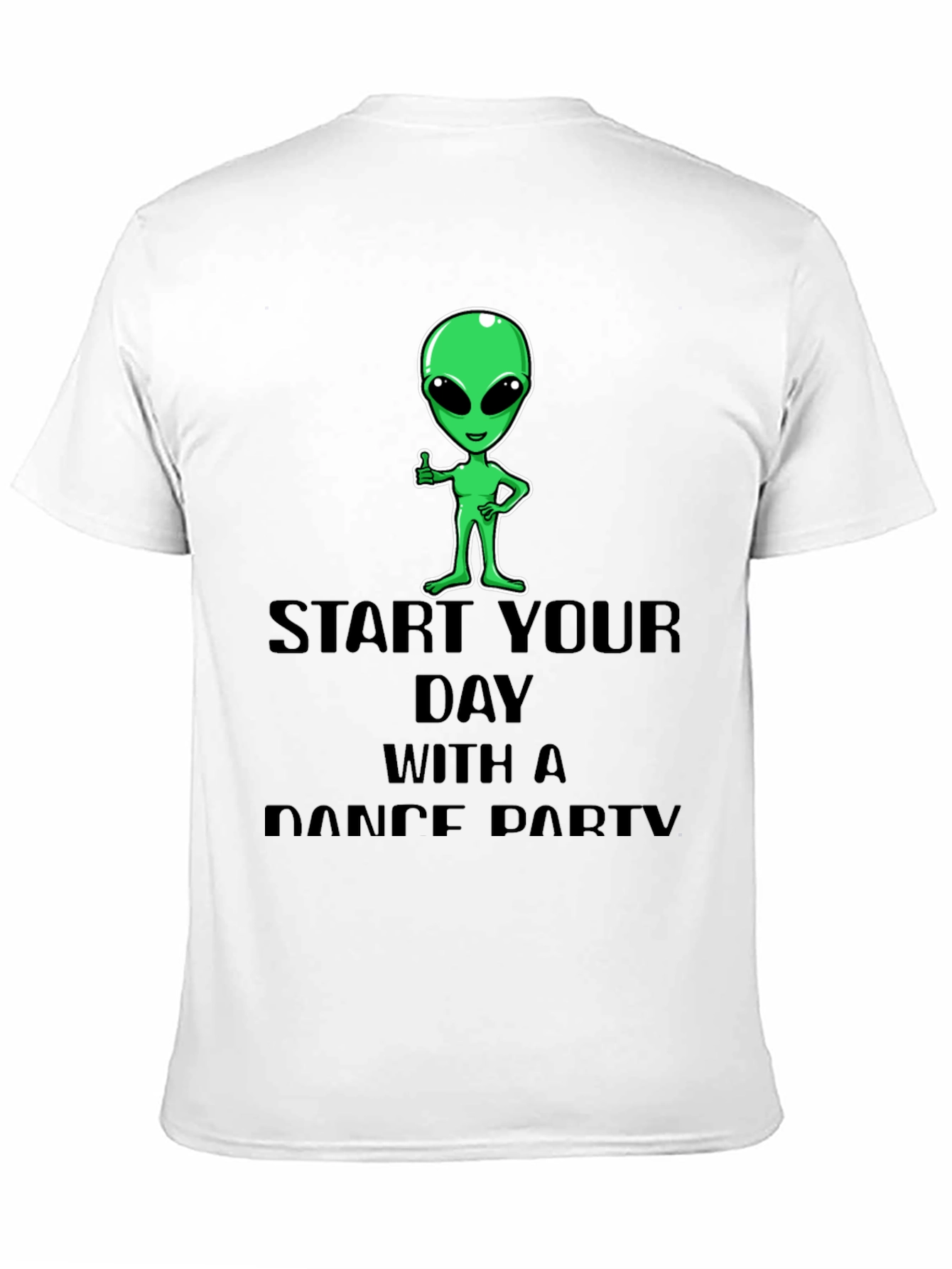 Black Alien Dance Party T-Shirt - Start Your Day Right! view 11