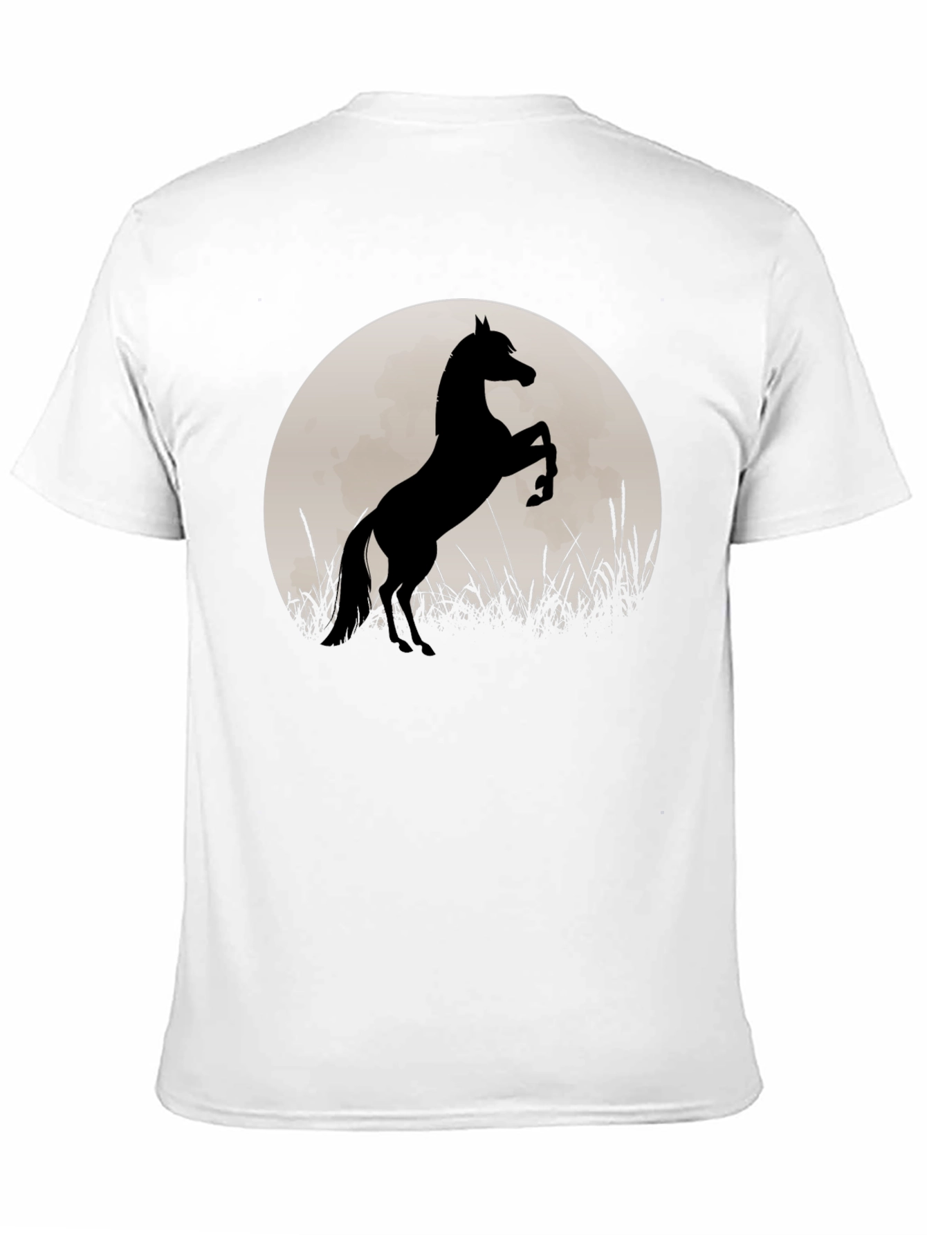 Black Horse Silhouette T-Shirt - Black view 11