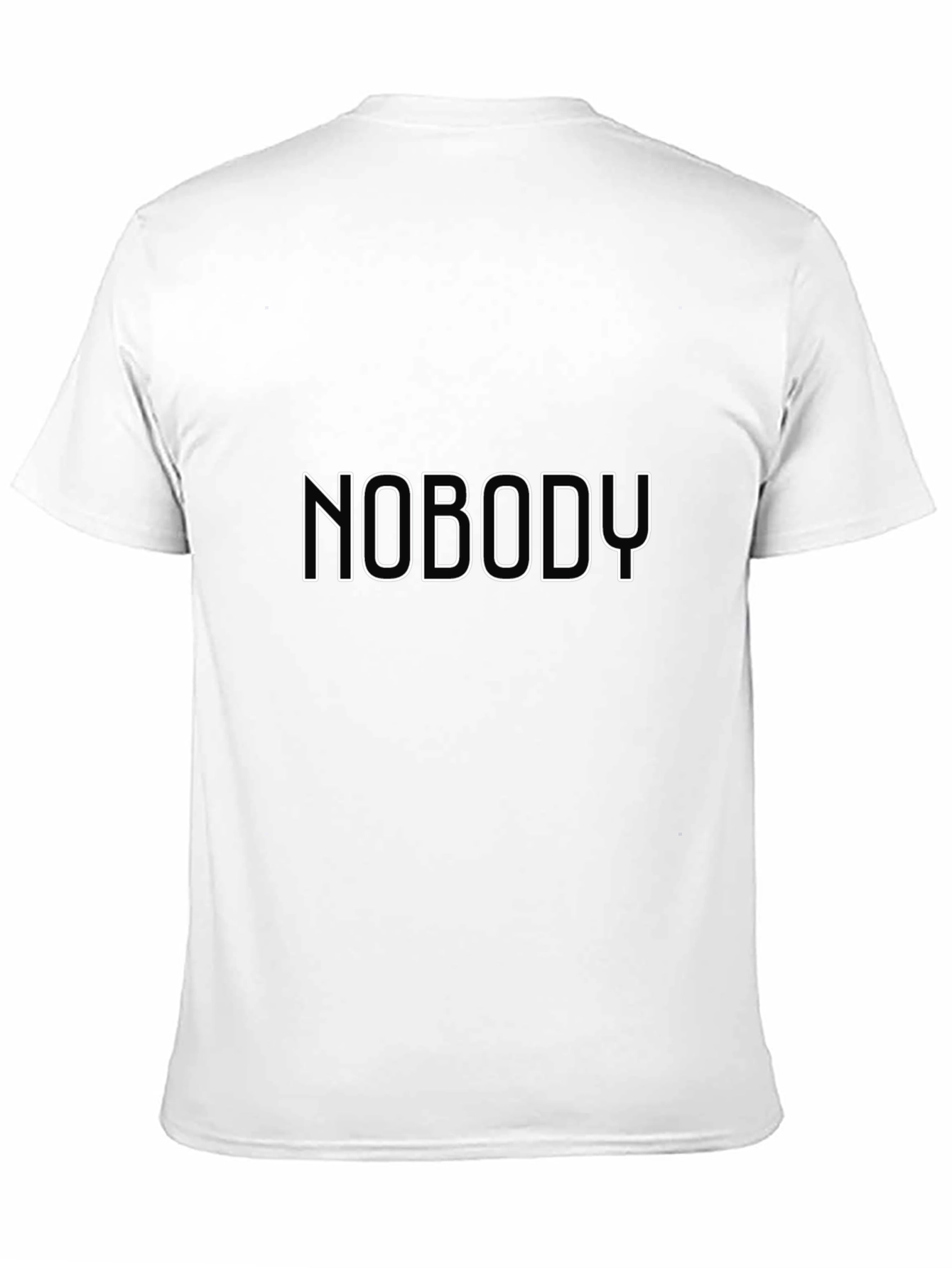 Black Nobody T-Shirt - Unique Graphic Tee view 11