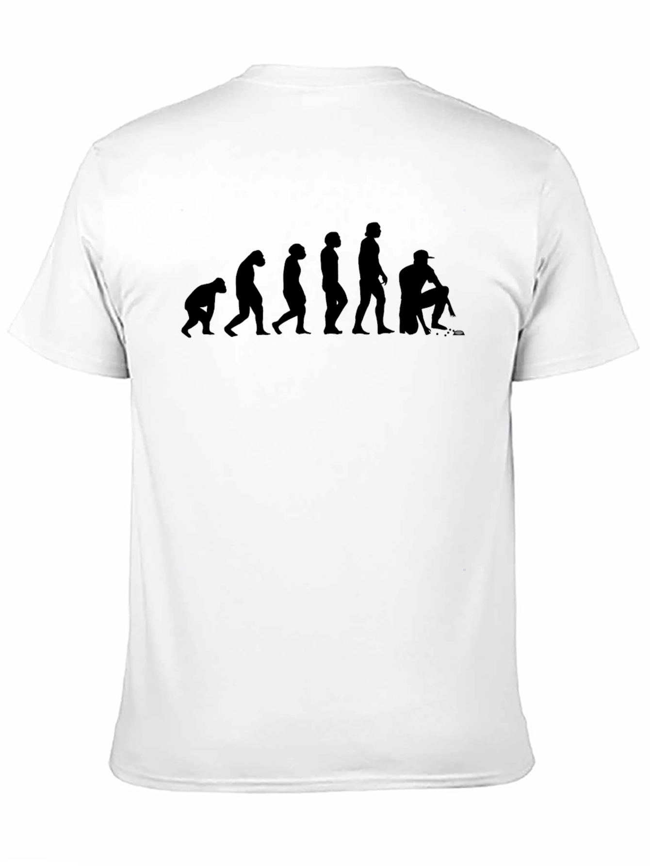 Black Evolution of Hockey Player T-Shirt view 11