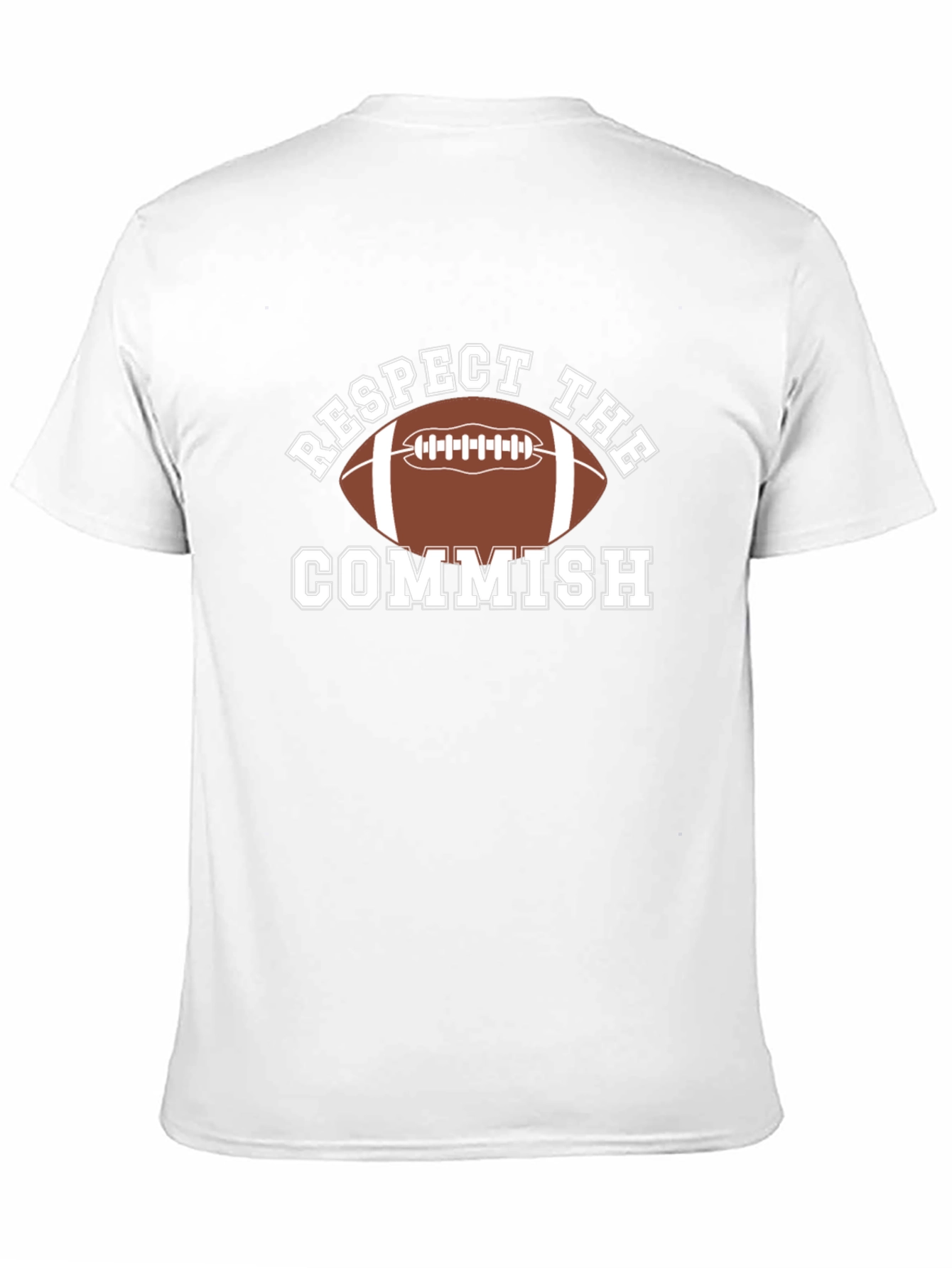 Black Respect The Commish Football T-Shirt view 11