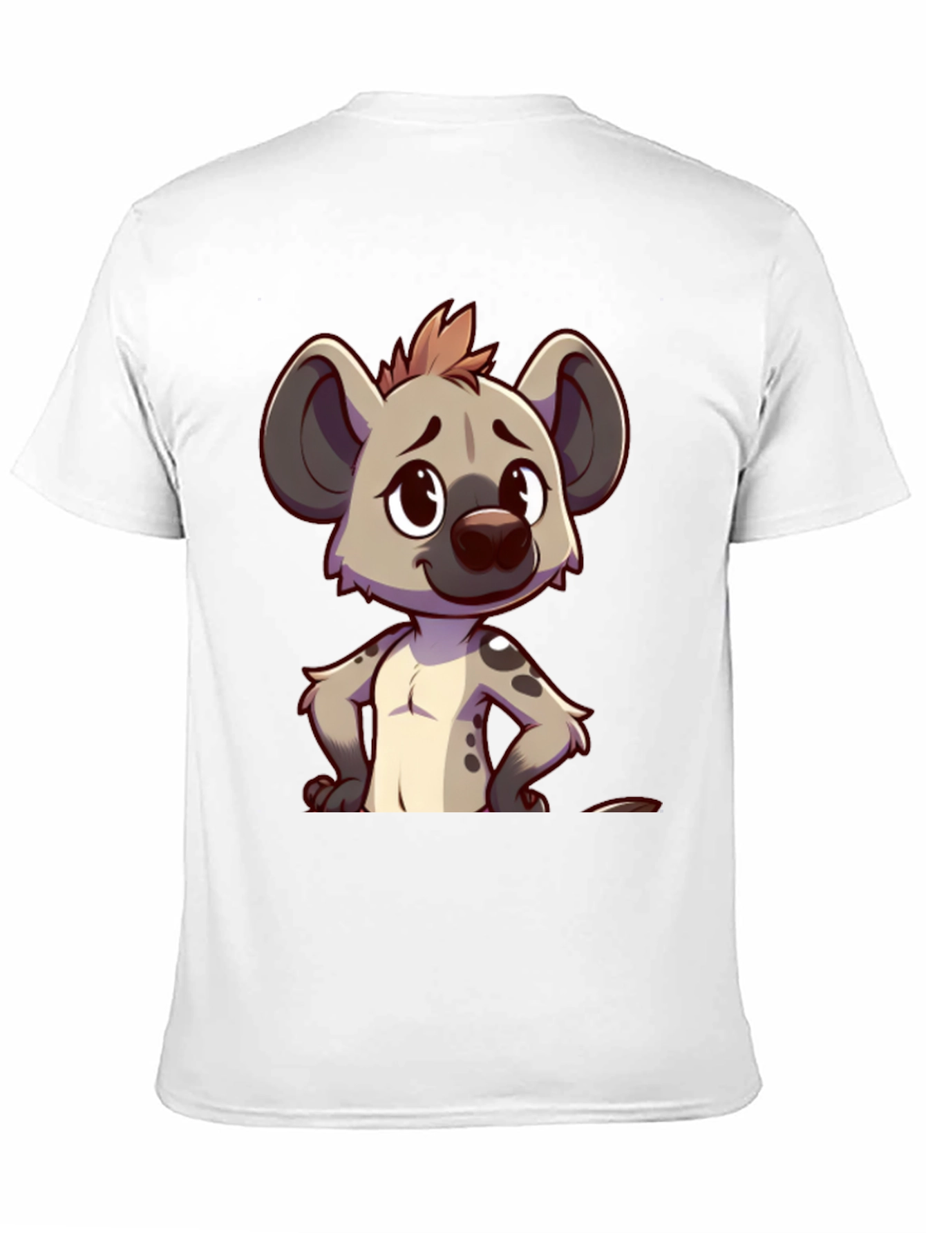 Black Cartoon Hyena Graphic Tee - Stylish Black T-Shirt view 11
