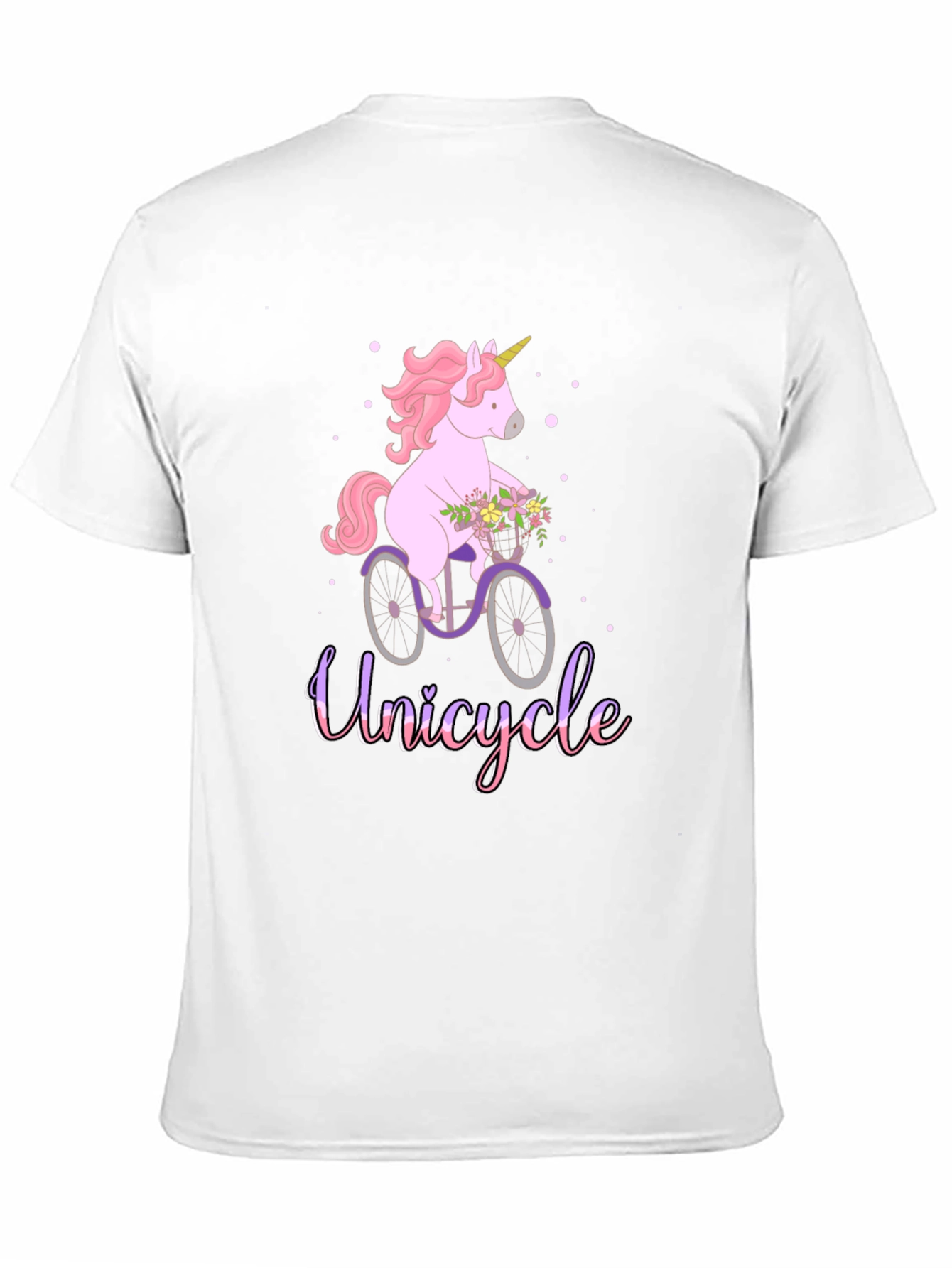 Black Unicycle Unicorn T-Shirt - Cute Graphic Tee view 11