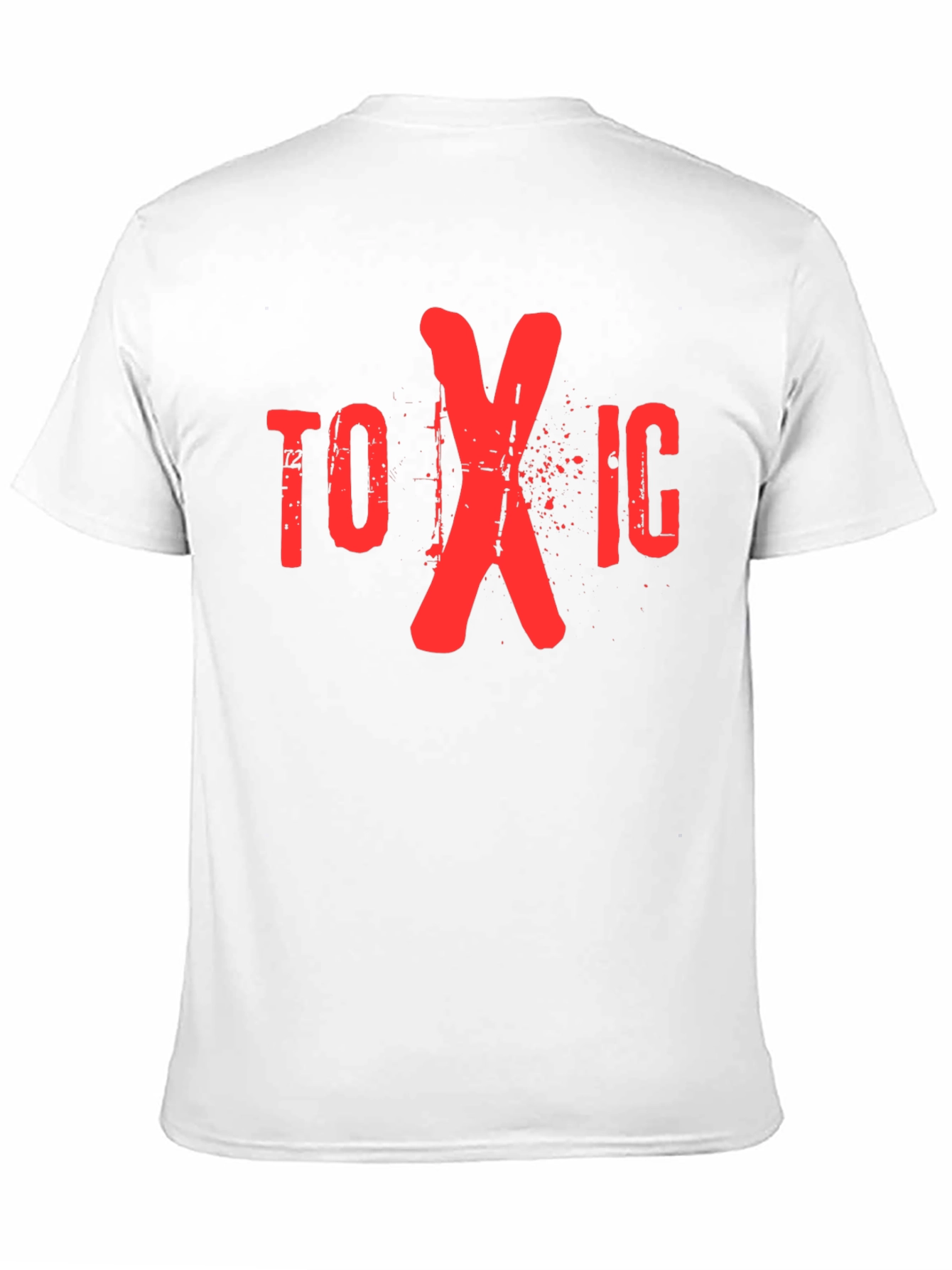 Black Toxic Graphic Print Crew Neck T-Shirt view 11