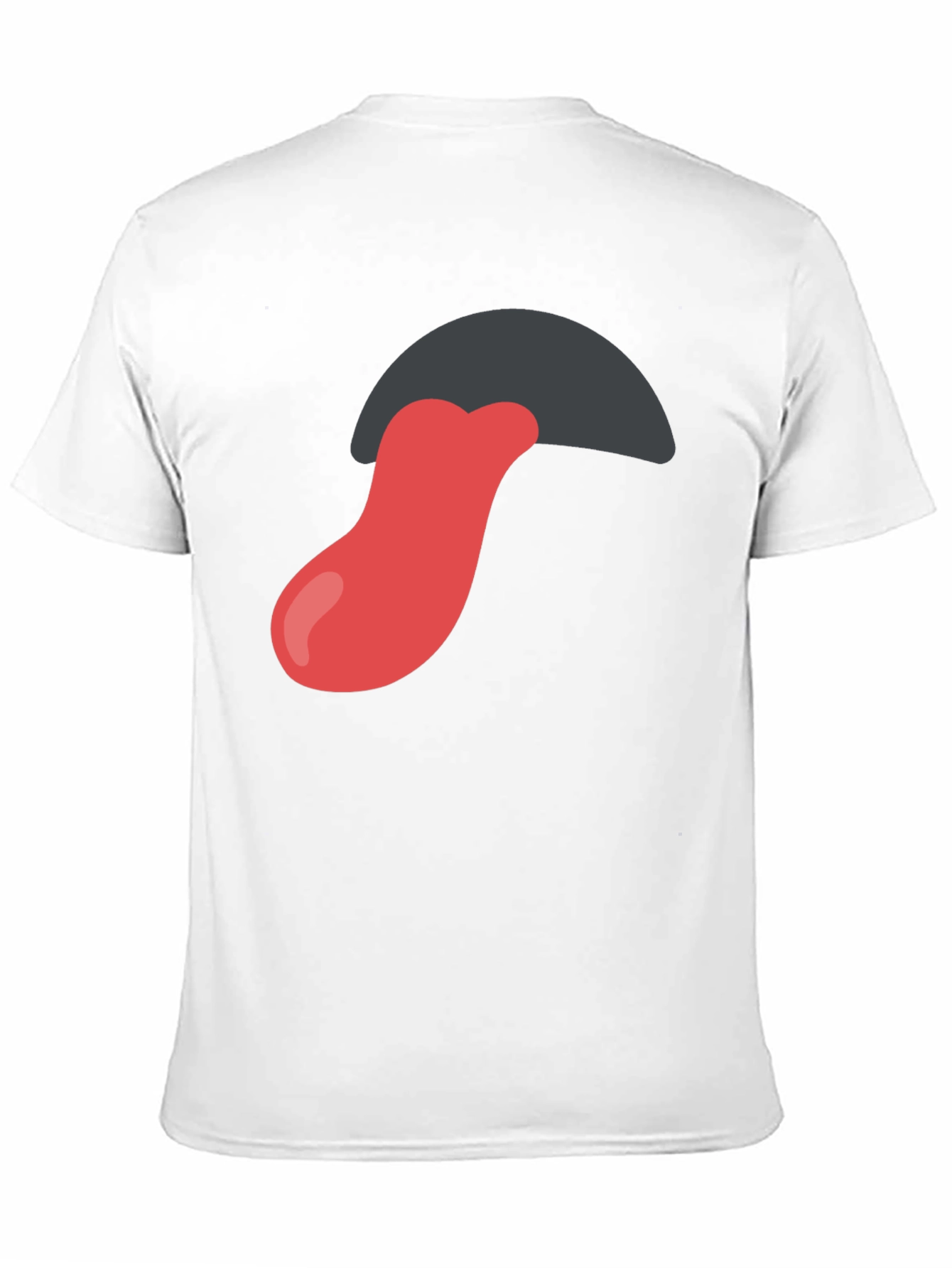 Black Tongue Out Graphic Tee - Black Cotton Blend Shirt view 11