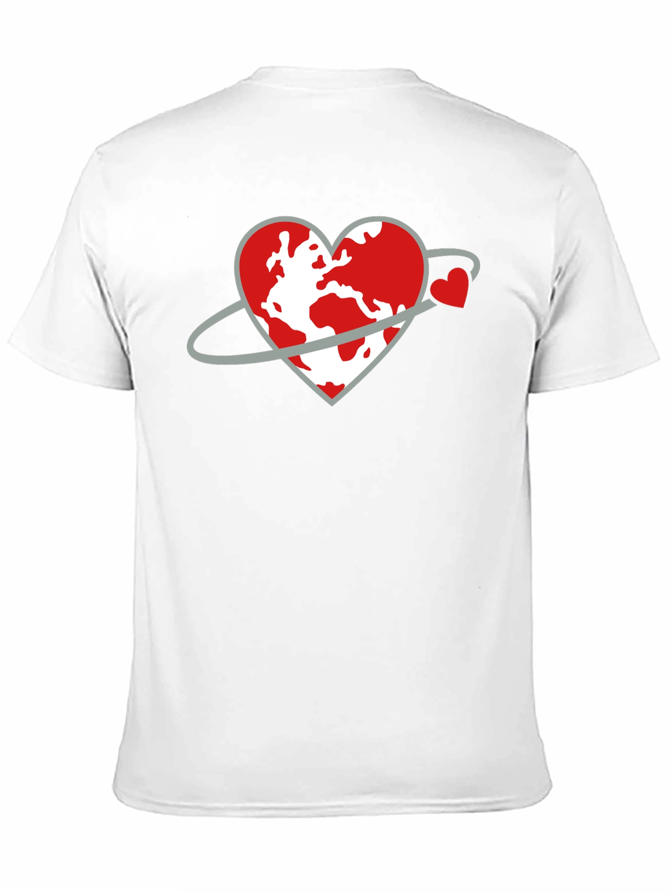 Black Heart Planet Graphic Tee - Love Our World Shirt view 11