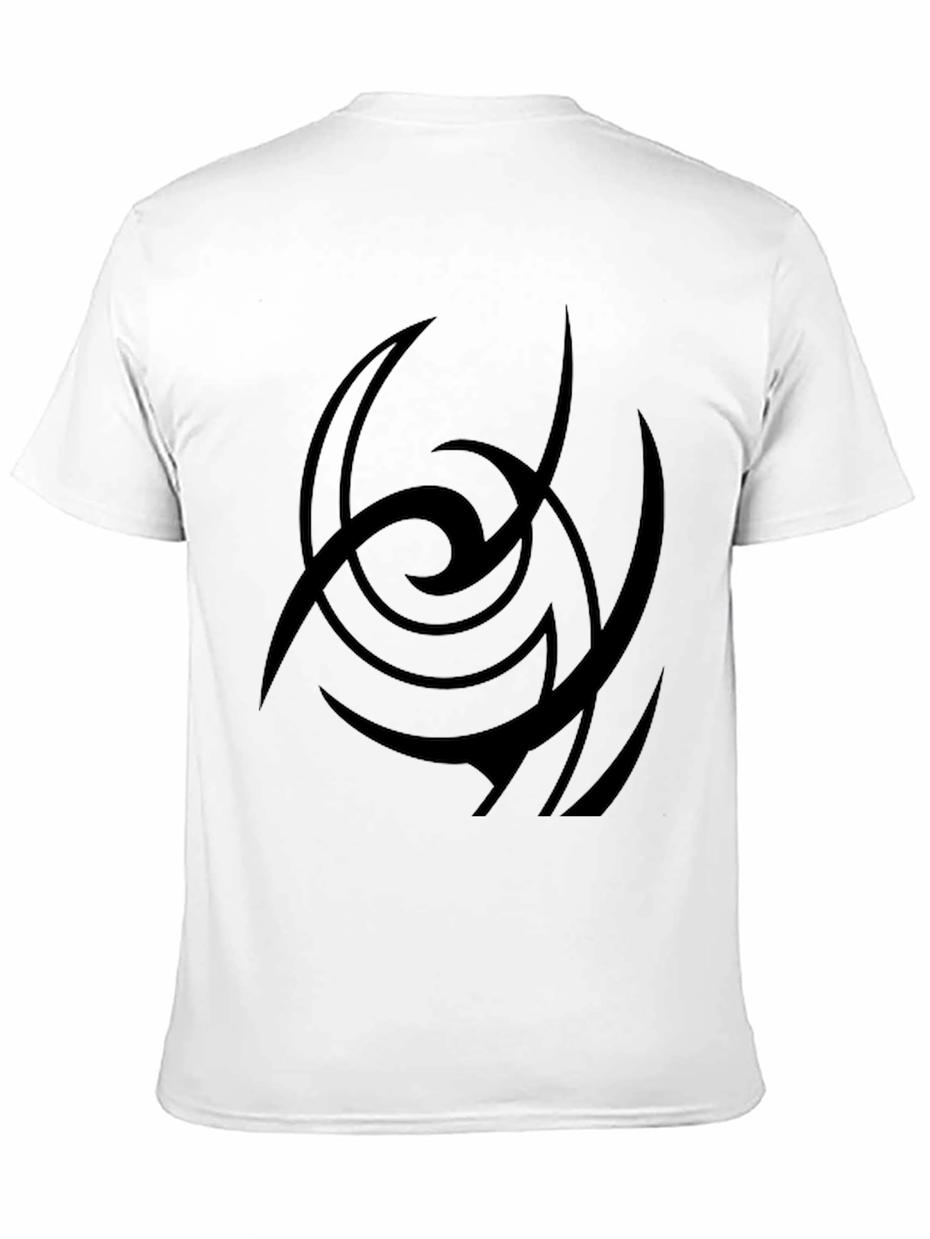 Black Abstract Graphic Print Black Casual T-Shirt view 11