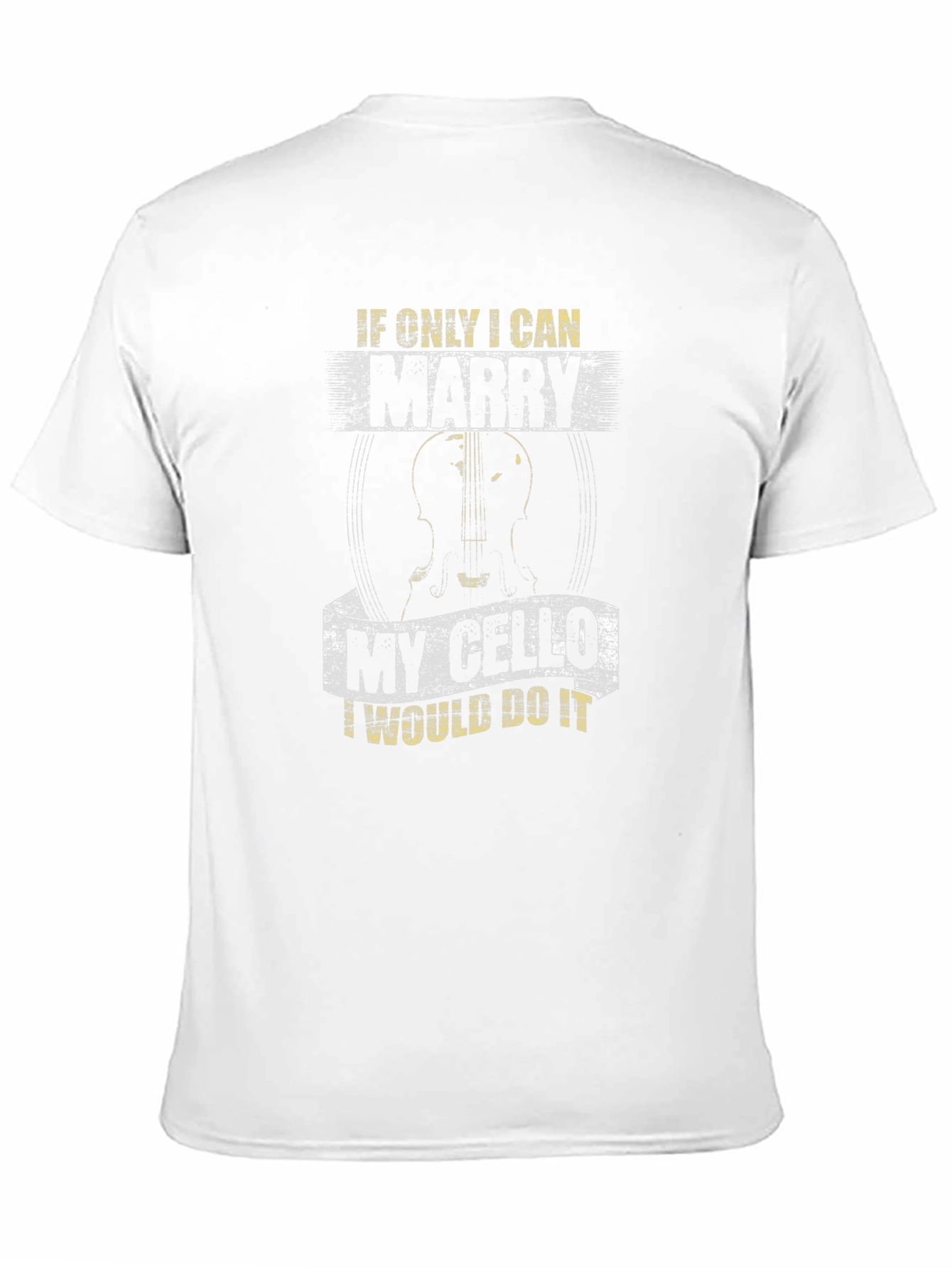 Black If Only I Can Marry My Cello T-Shirt view 11