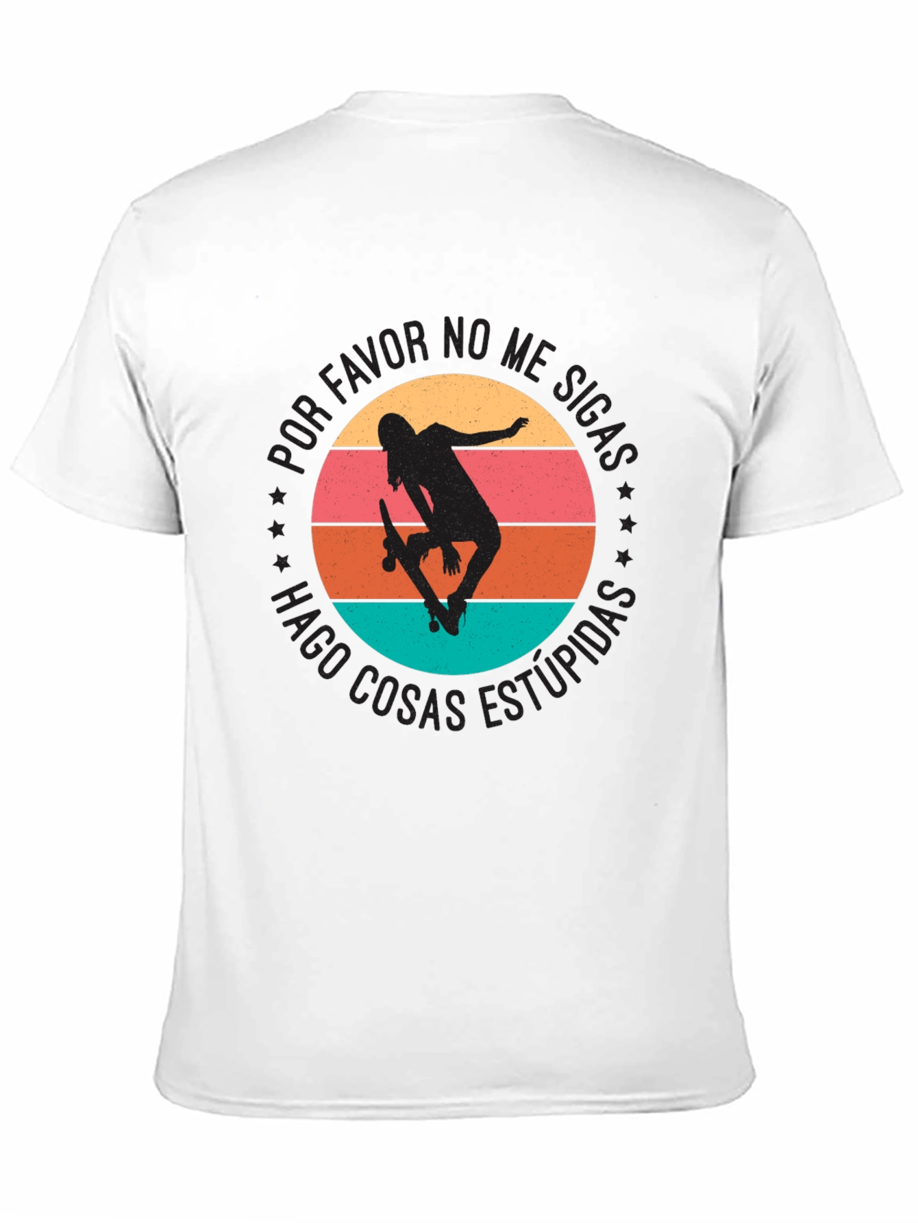 Black Skateboarder Tee - Por Favor No Me Sigas view 11