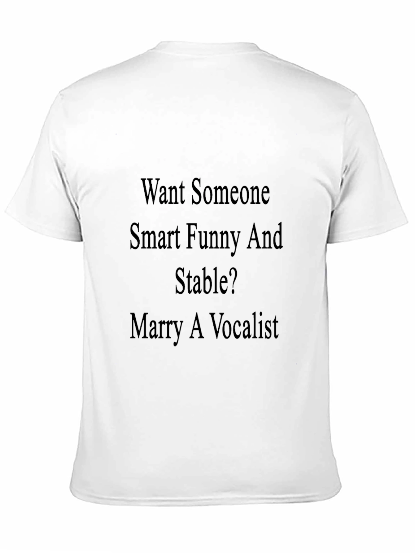 Black Vocalist T-Shirt: Smart, Funny & Stable view 11