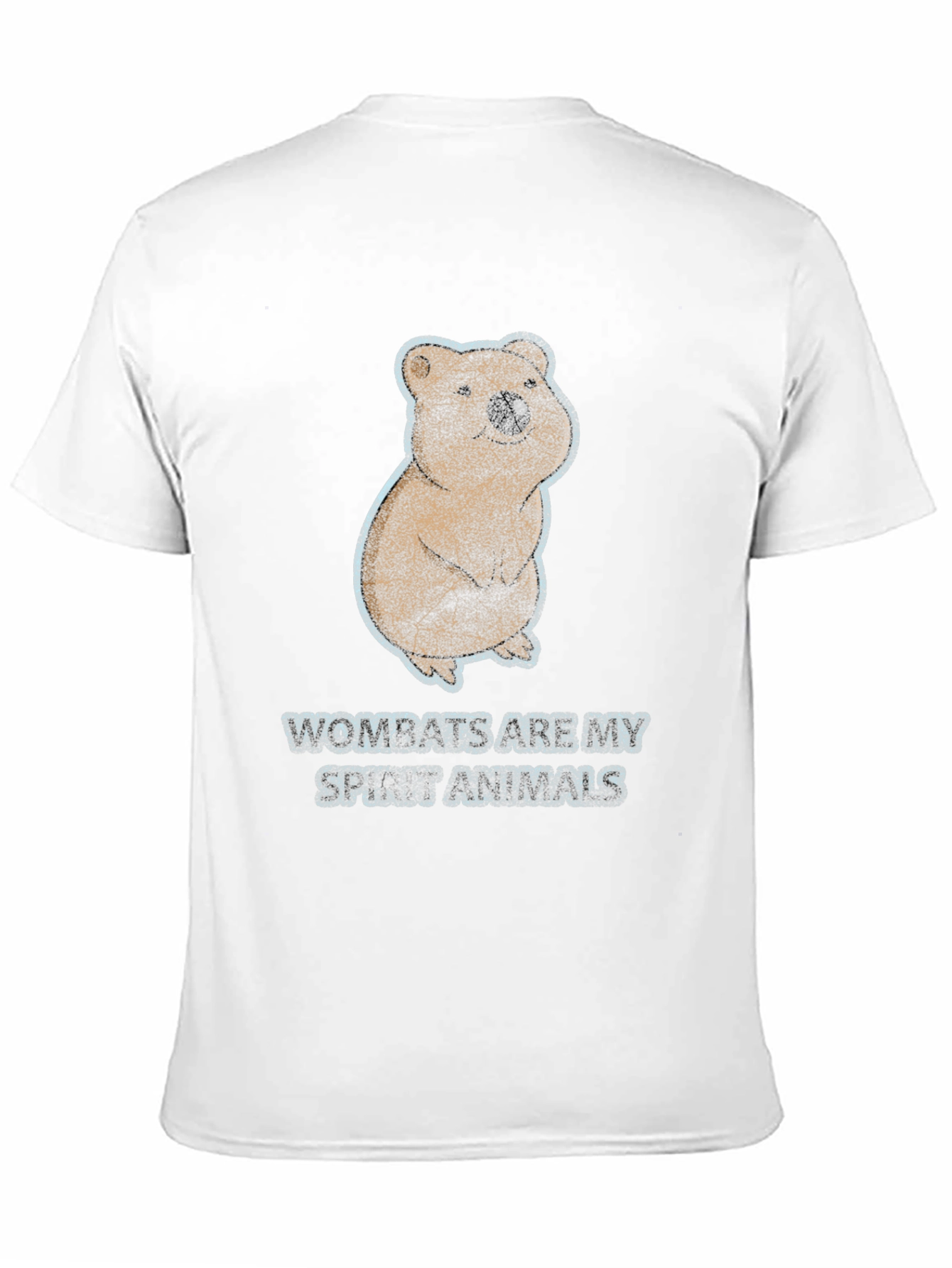 Black Wombats Are My Spirit Animals Graphic T-Shirt view 11