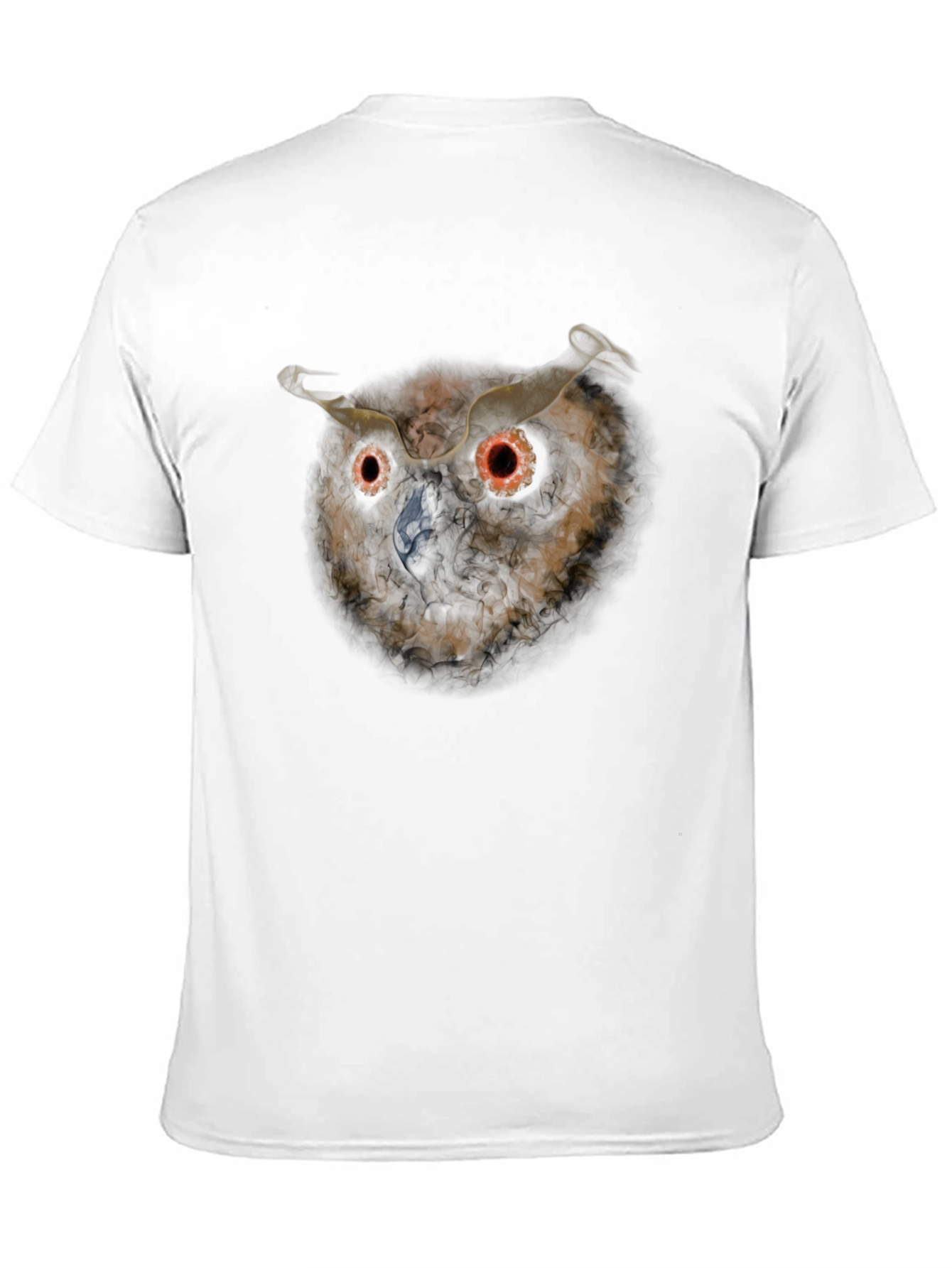 Black Men's Black Owl Graphic T-Shirt view 11