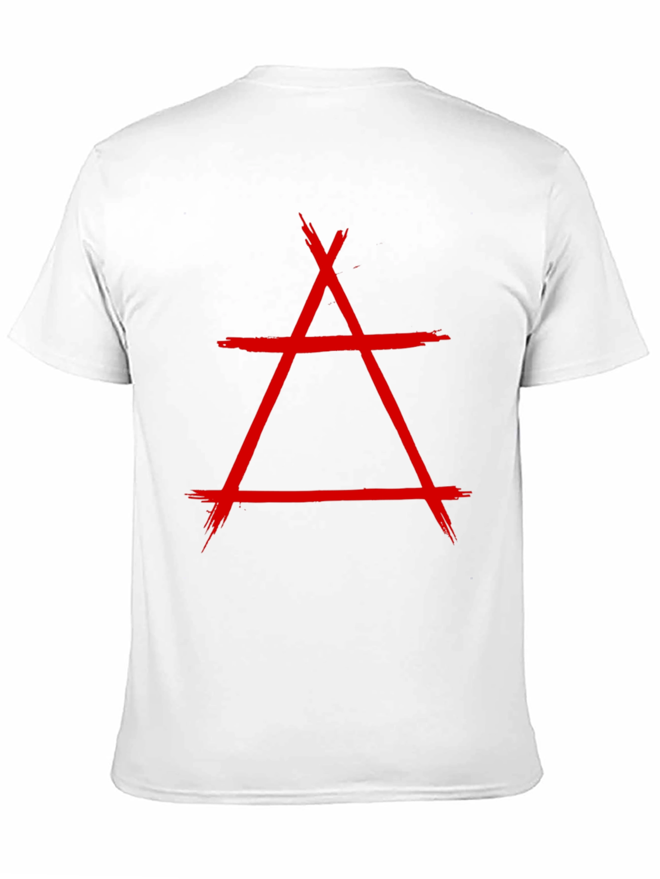 Black Graphic Tee - Red Symbol on Black view 11