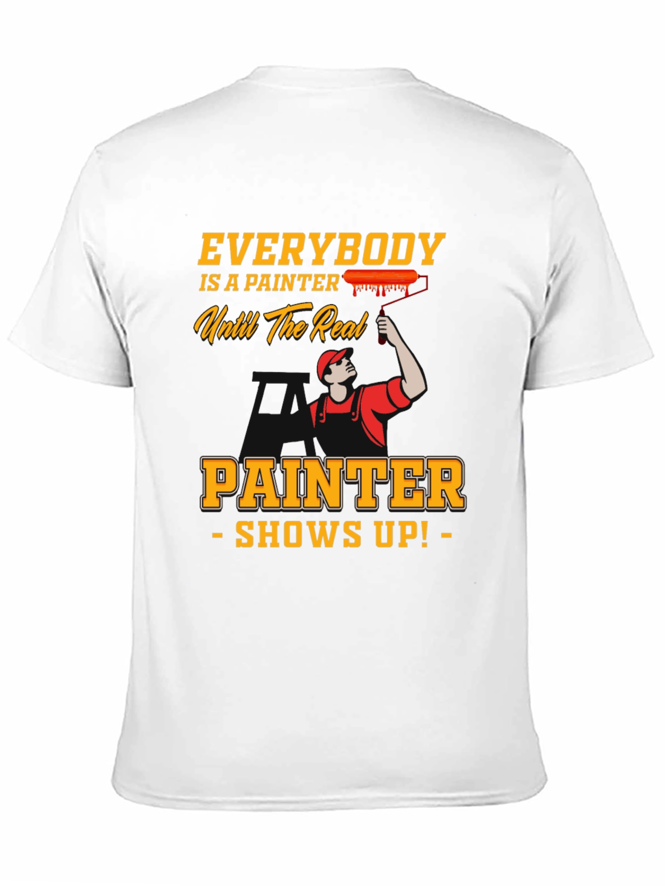 Black Everybody is a Painter T-Shirt view 11