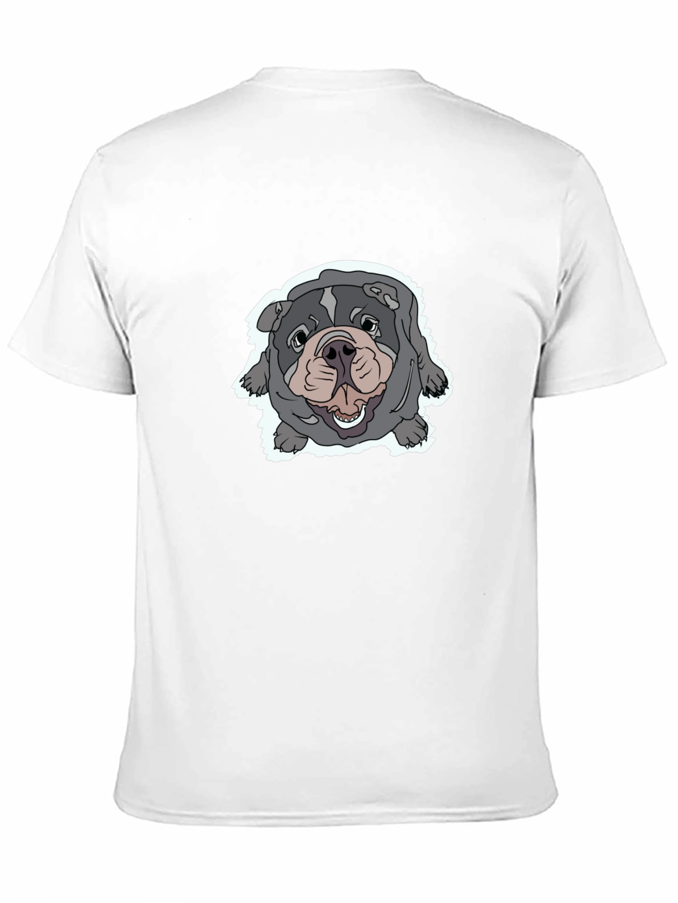 Black Bulldog Graphic Tee - Comfortable Black T-Shirt view 11