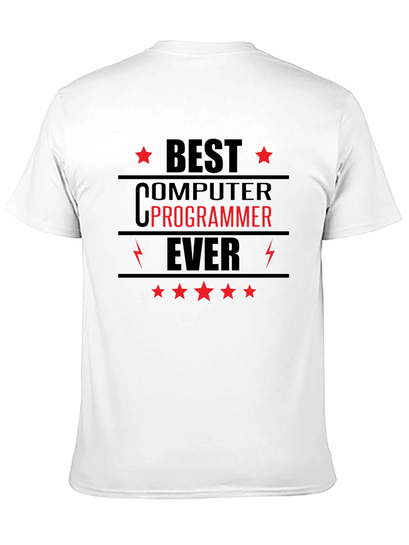 Black Best Computer Programmer Ever T-Shirt view 11