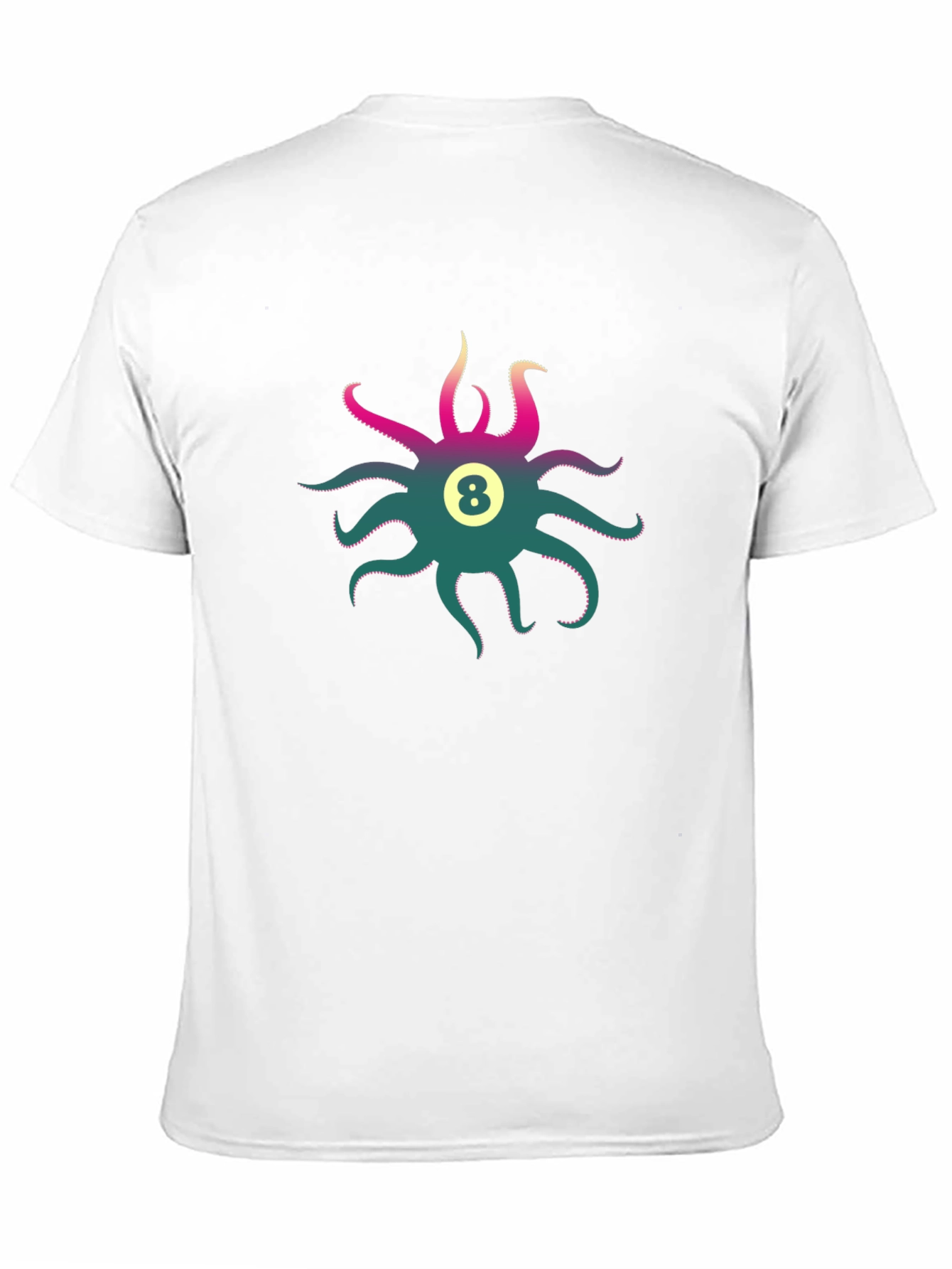 Black Octopus 8 Ball Graphic Tee - Cool Casual Style view 11