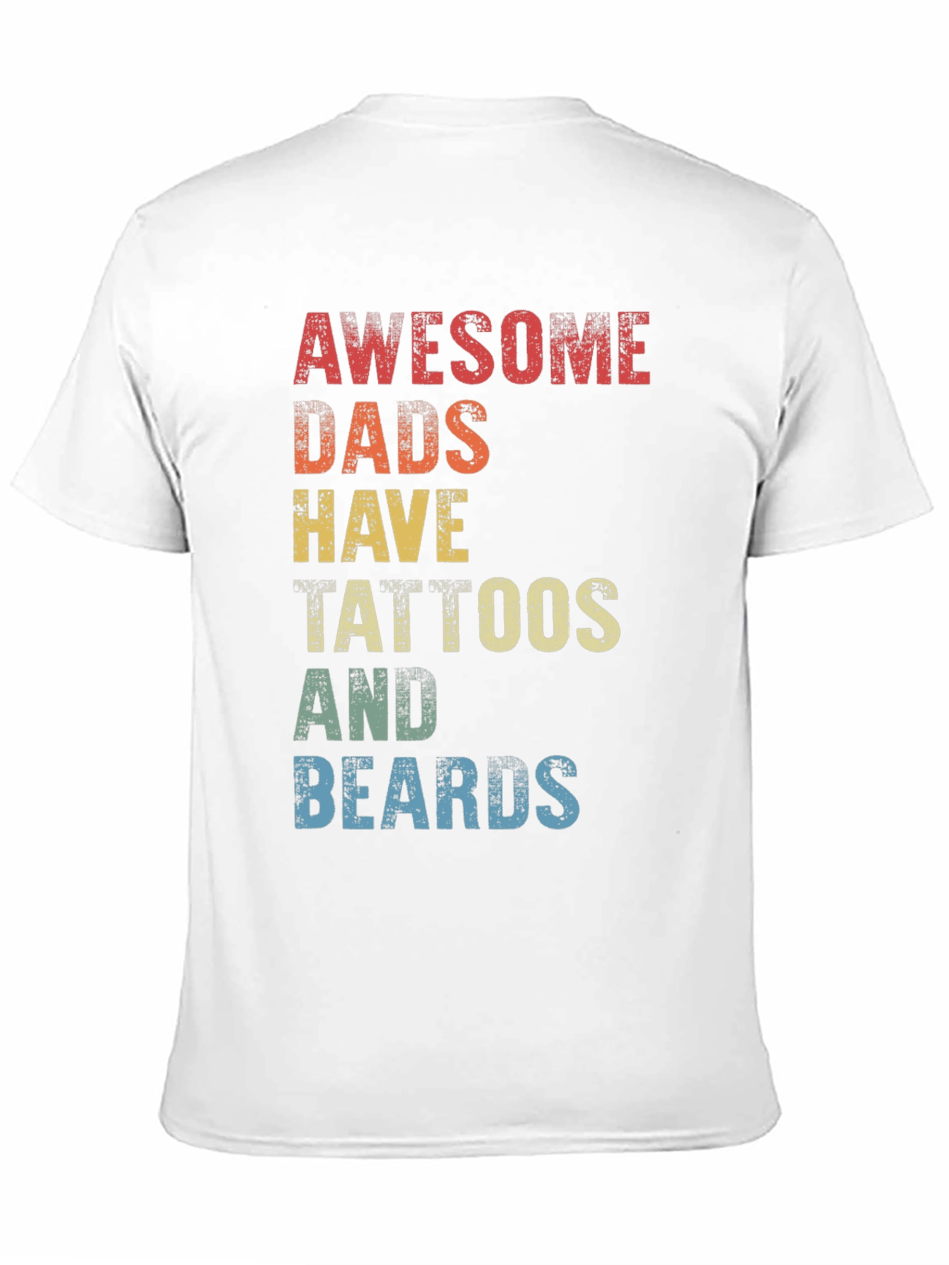 Black Awesome Dads Tattoos & Beards Graphic Tee view 11