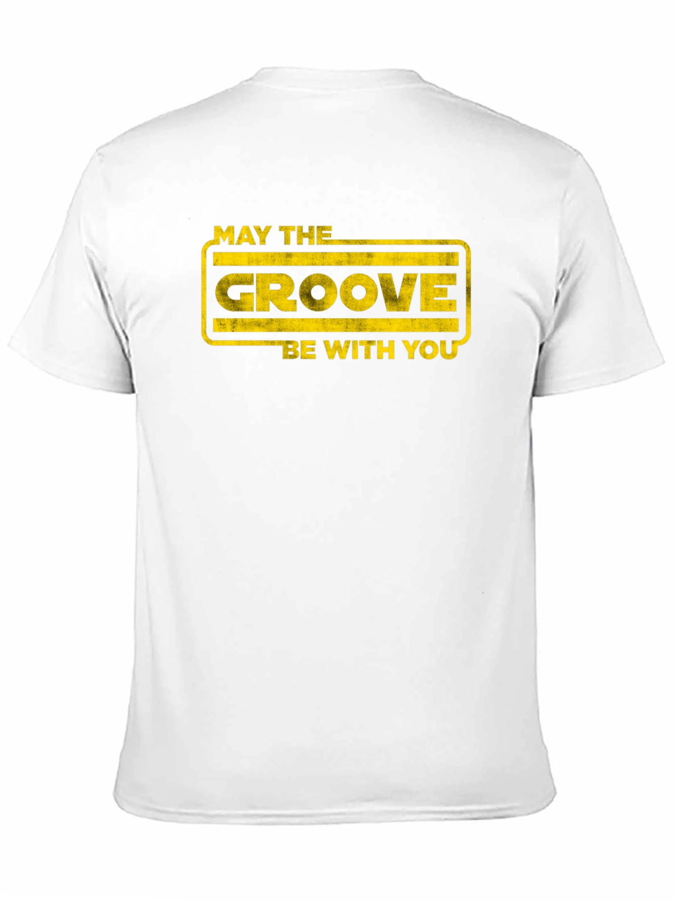 Black Groovy Graphic T-Shirt - May the Groove Be With You view 11