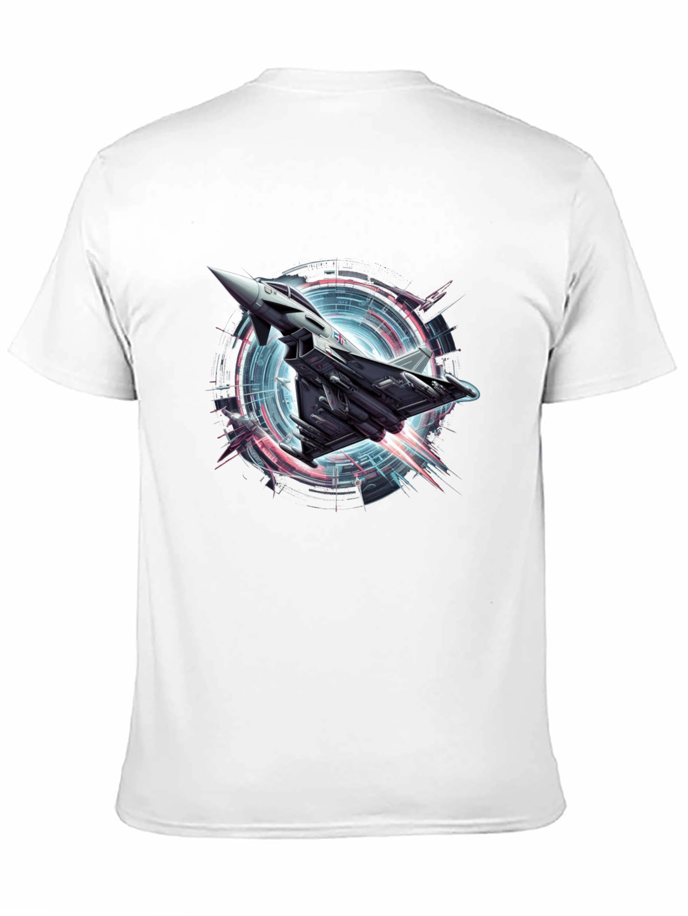 Black Jet Fighter Graphic Tee - Cool Airplane T-Shirt view 11