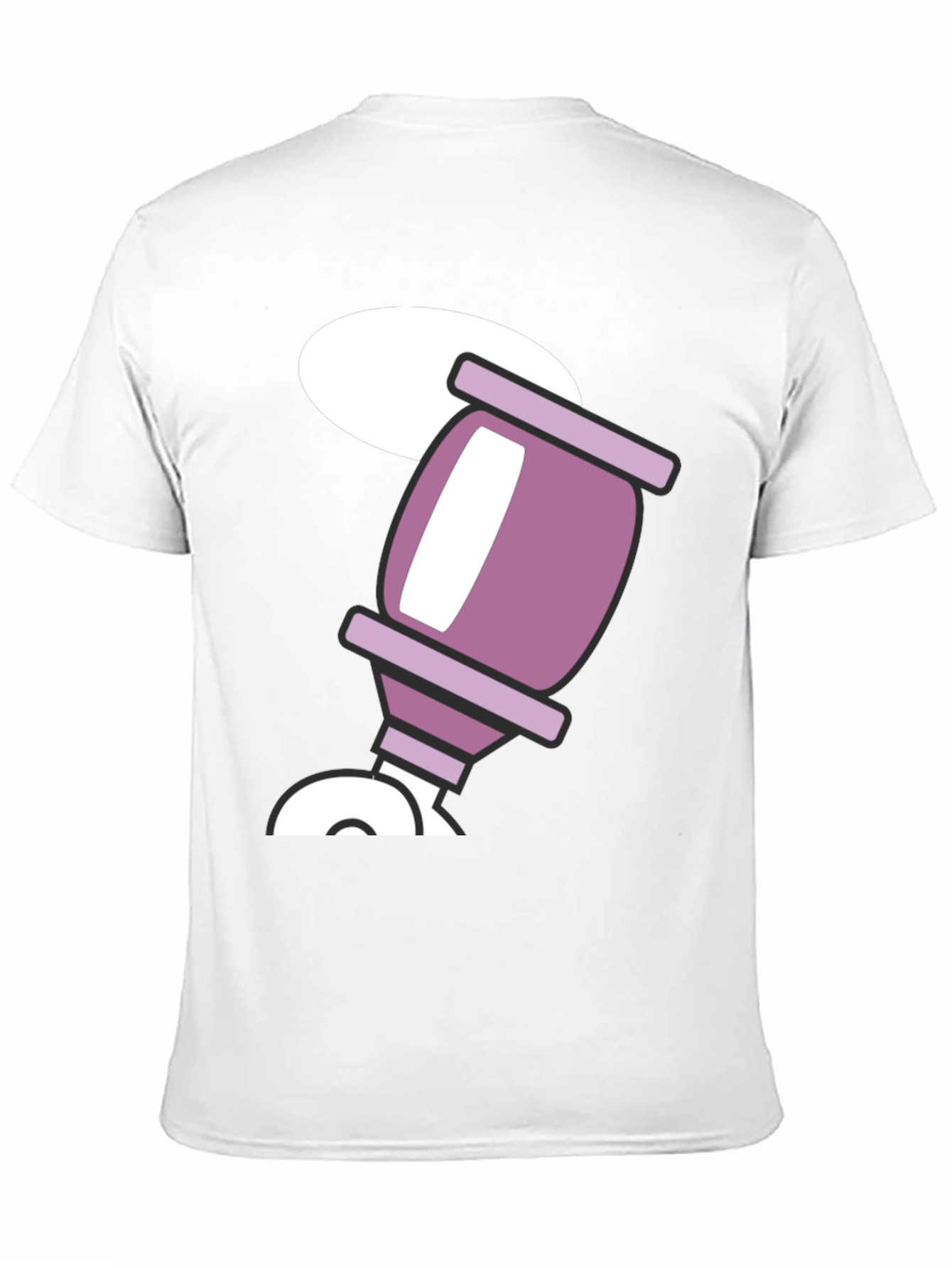 Black Retro Cartoon Drink Black T-Shirt view 11