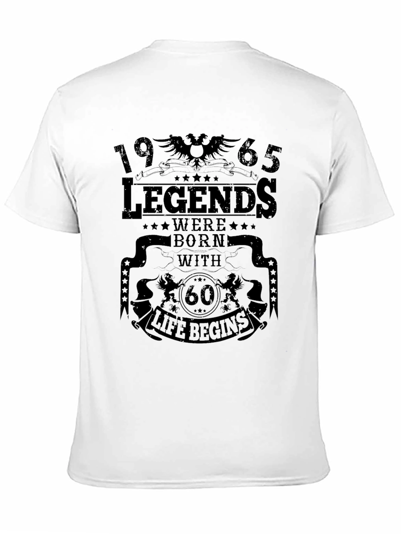 Black Legends Born in 1965 - 60th Birthday T-Shirt view 11