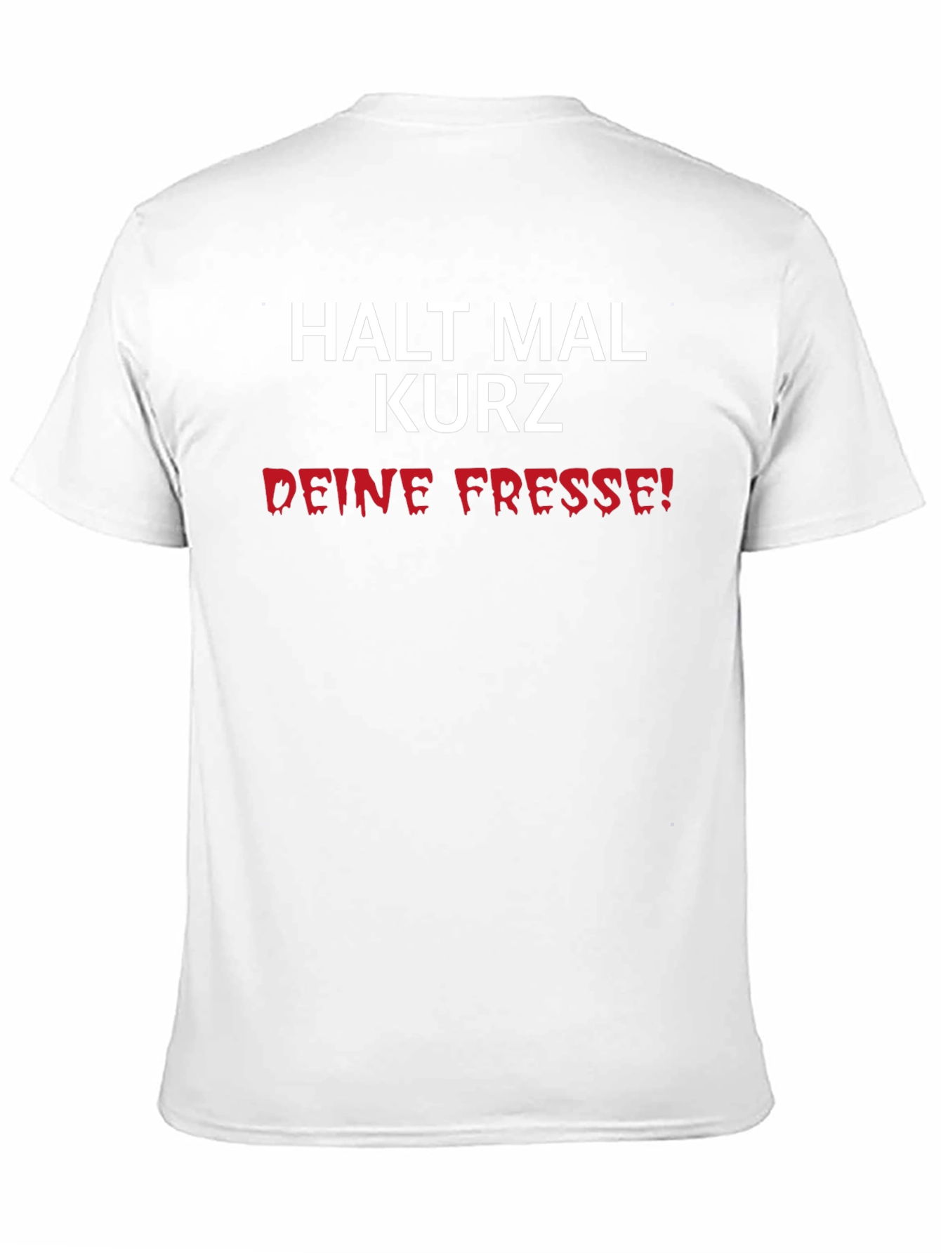 Black Offensive German Slogan T-Shirt view 11