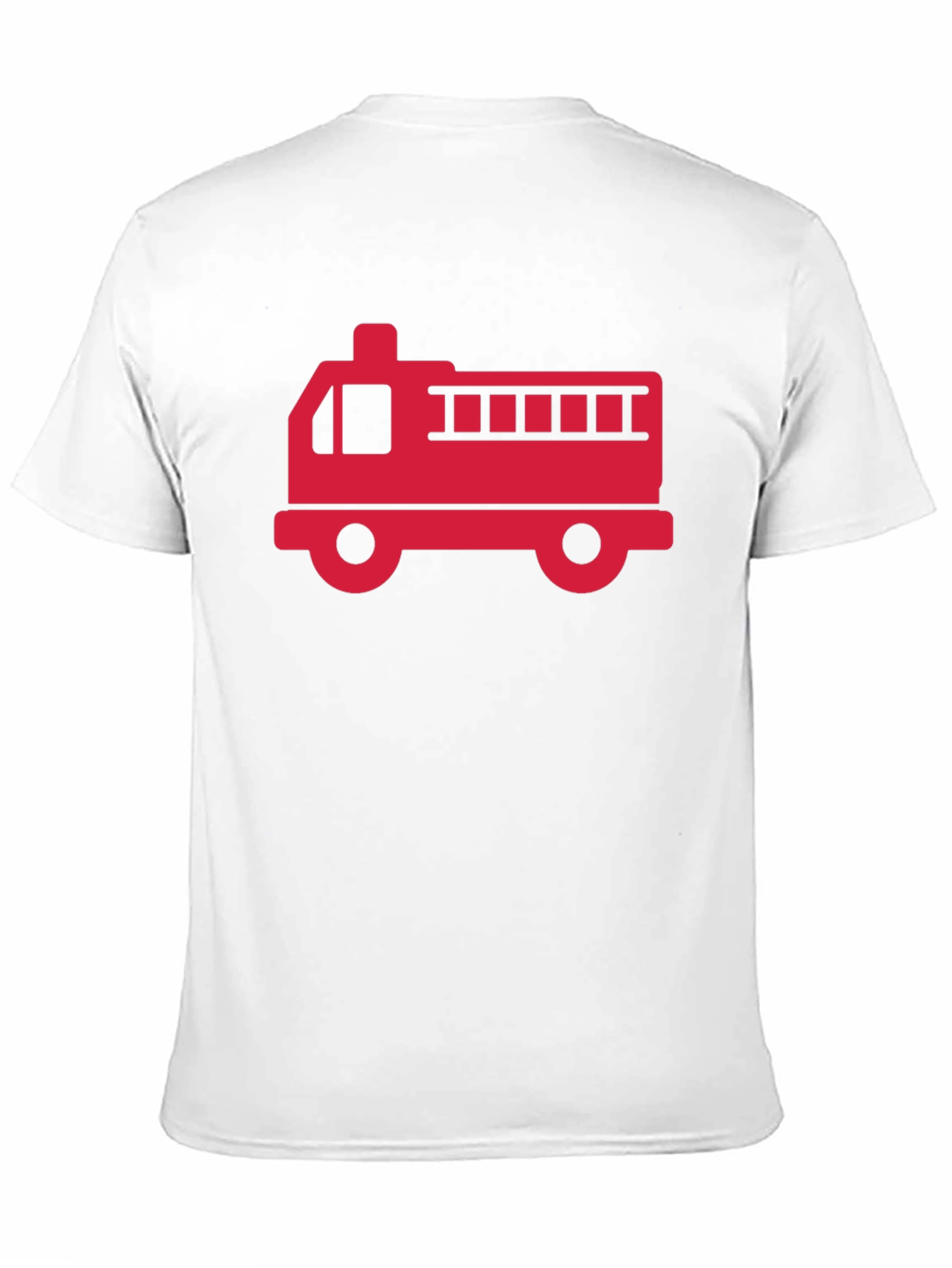 Black Fire Truck T-Shirt - Black Cotton Graphic Tee view 11