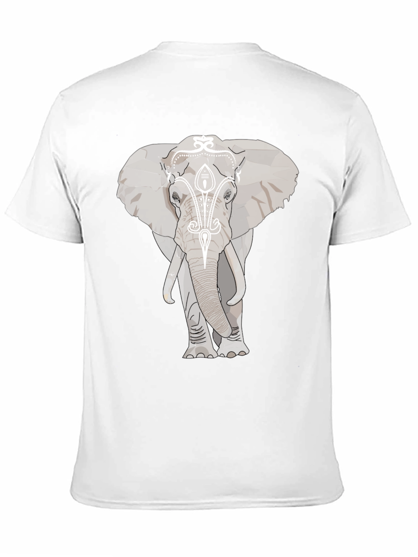 Black Elephant Graphic Print Black T-Shirt view 11