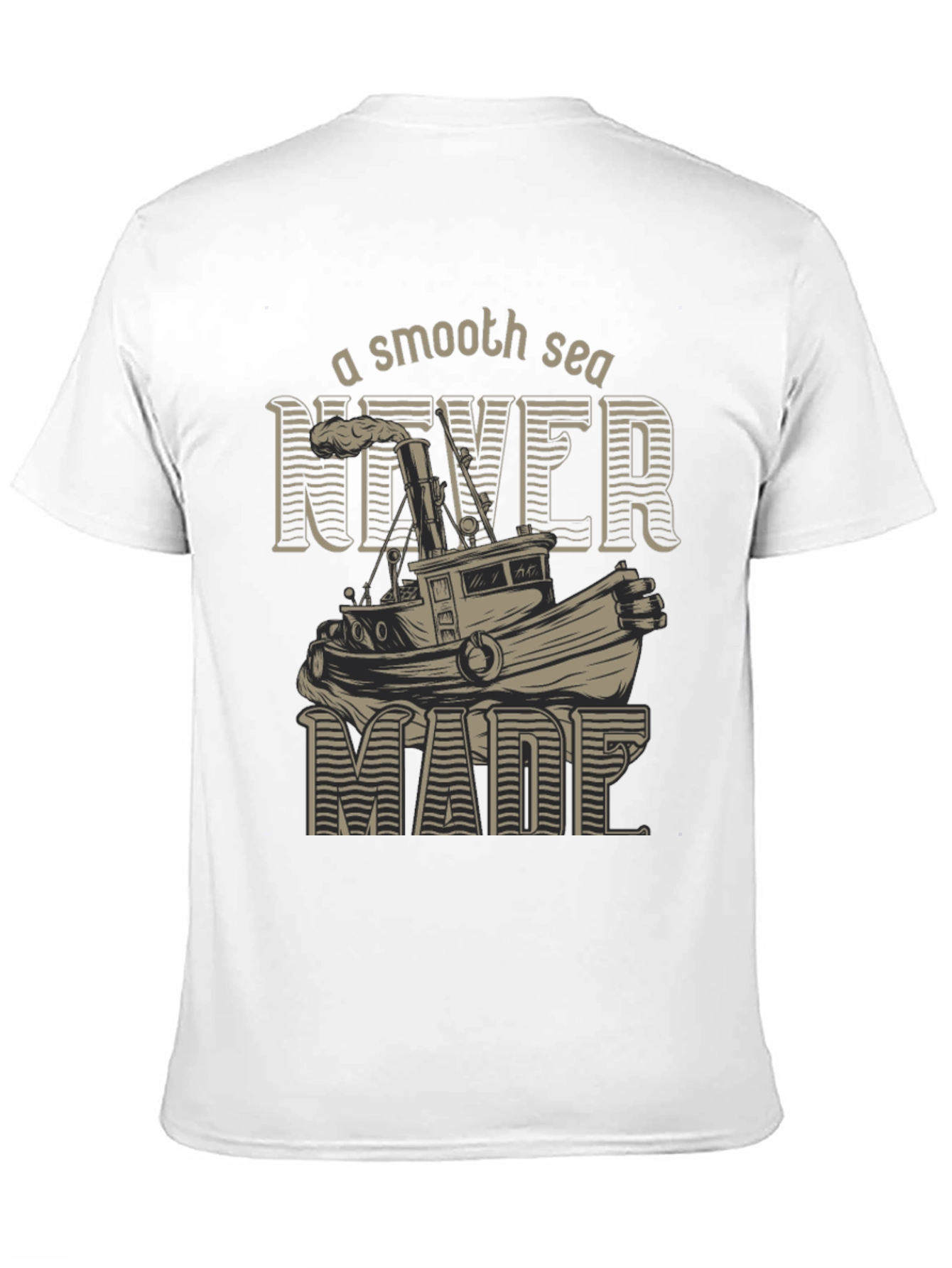 Black Smooth Sea T-Shirt - Nautical Design view 11