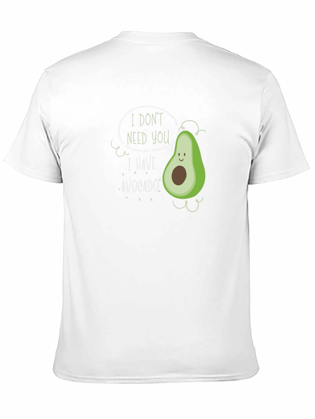 Black Funny Avocado Graphic Black T-Shirt view 11